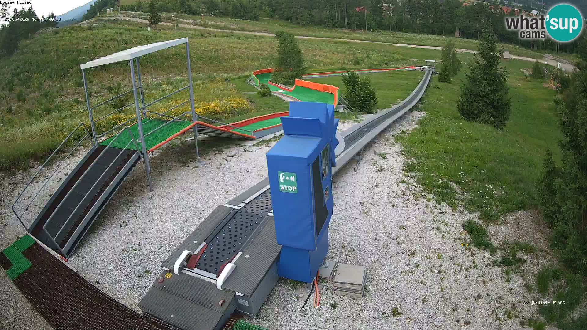 Live webcam Fužine toboggan run – Croatia