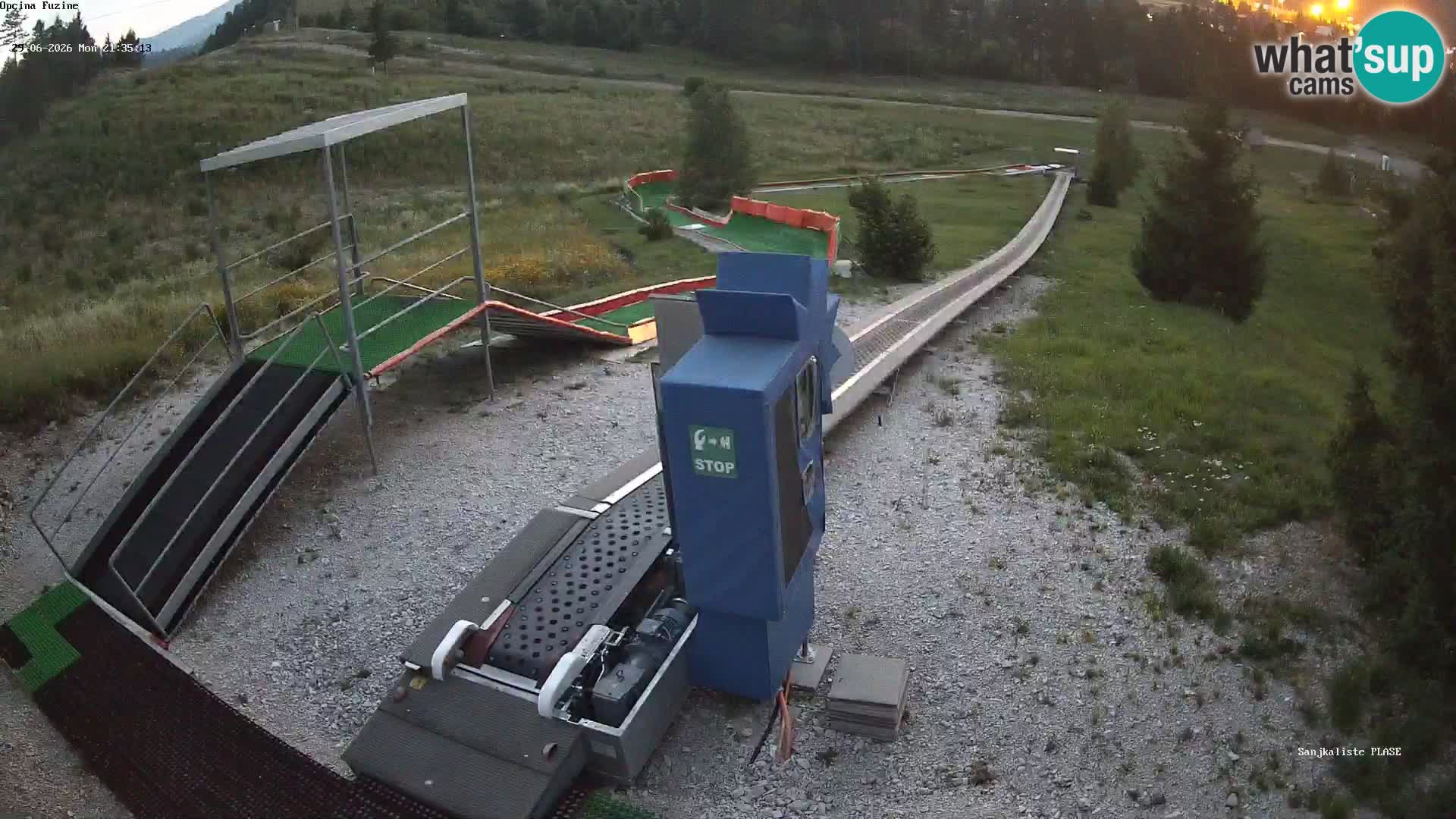 Live webcam Fužine toboggan run – Croatia