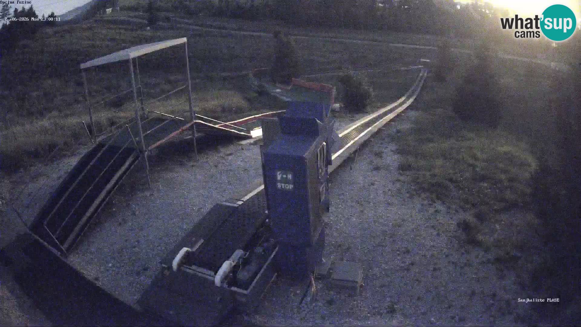 Live webcam Fužine toboggan run – Croatia
