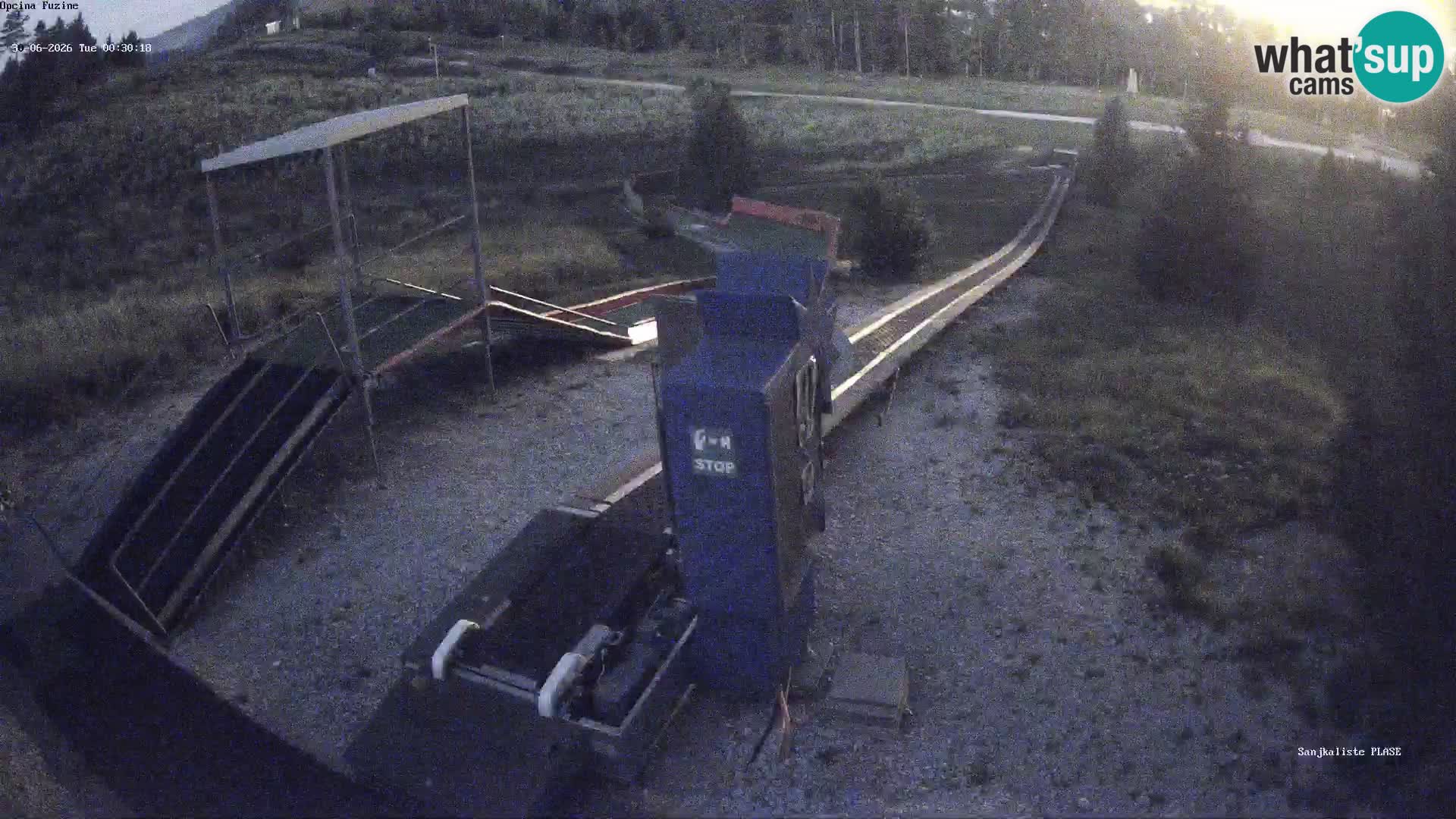 Live webcam Fužine toboggan run – Croatia