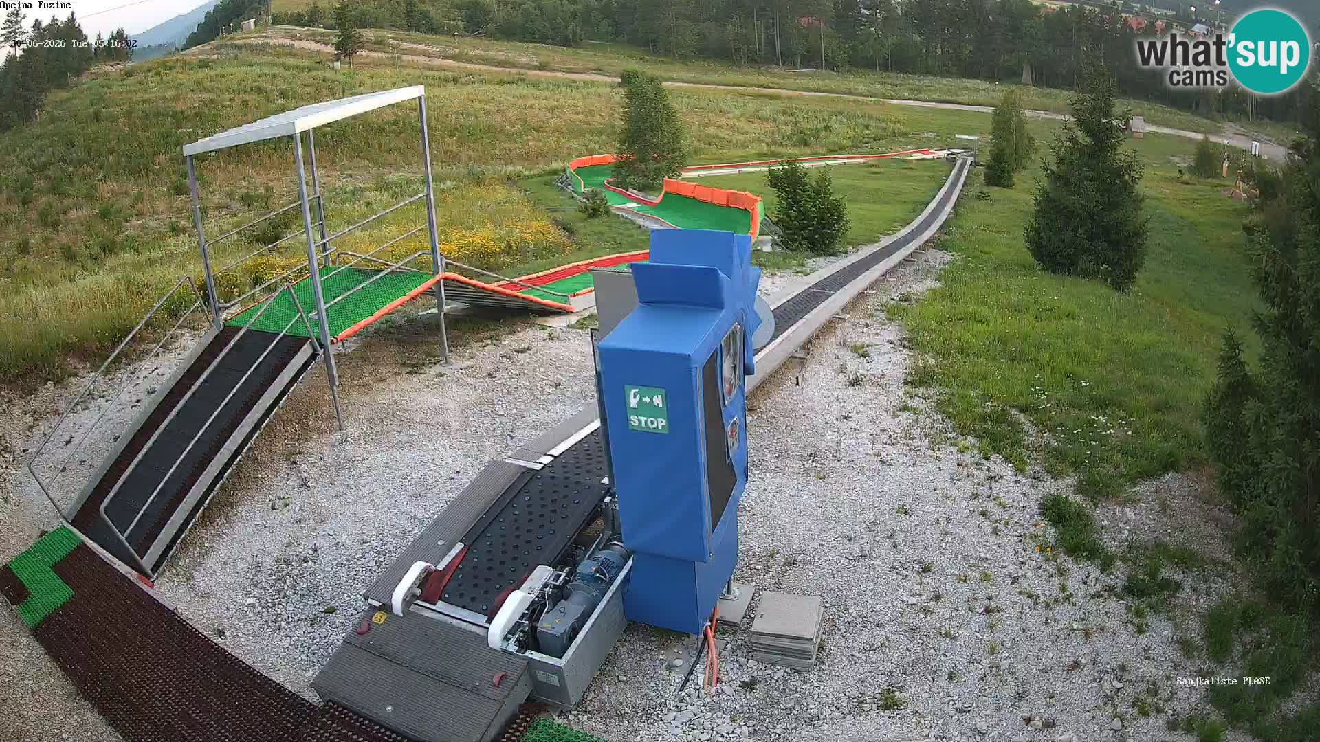 Live webcam Fužine toboggan run – Croatia
