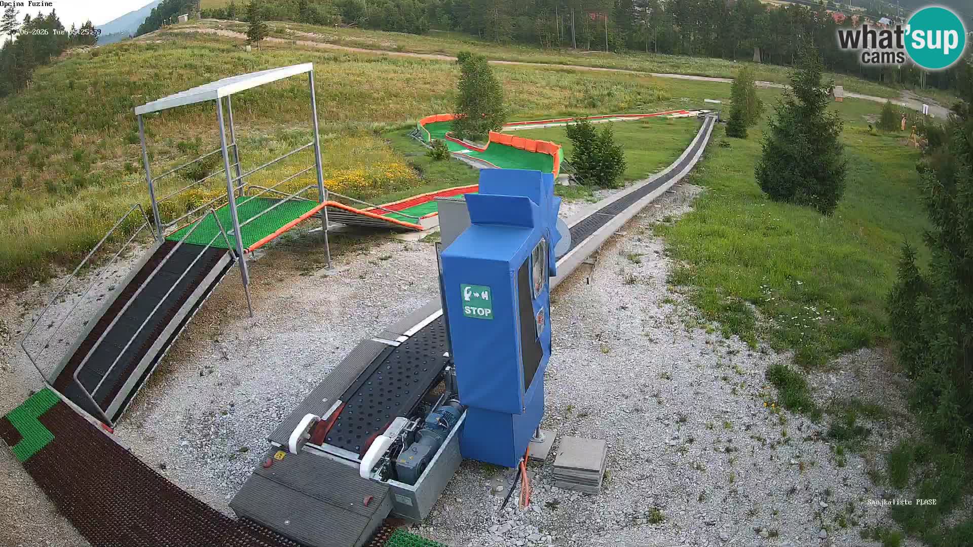 Live webcam Fužine toboggan run – Croatia