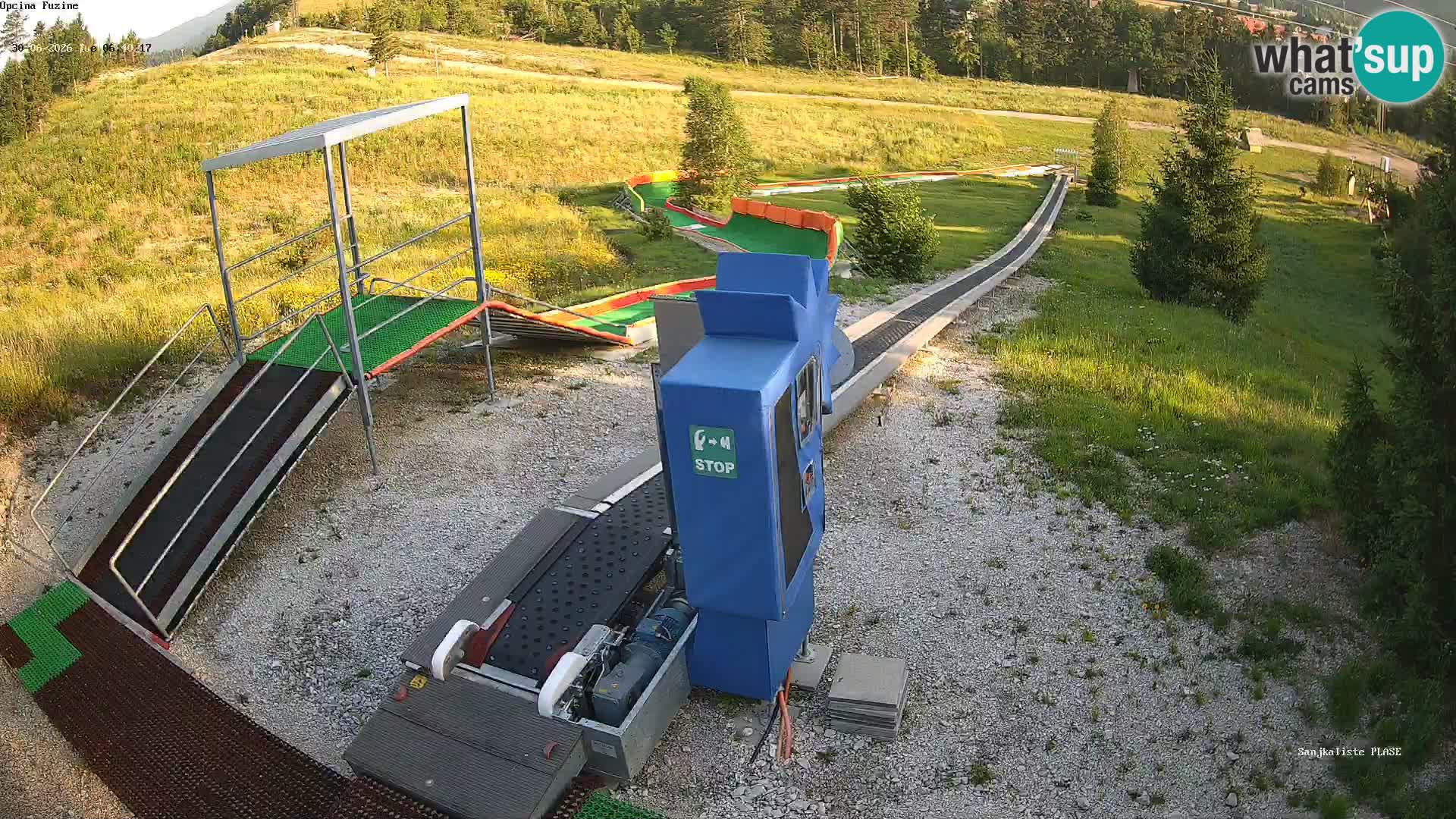 Live webcam Fužine toboggan run – Croatia