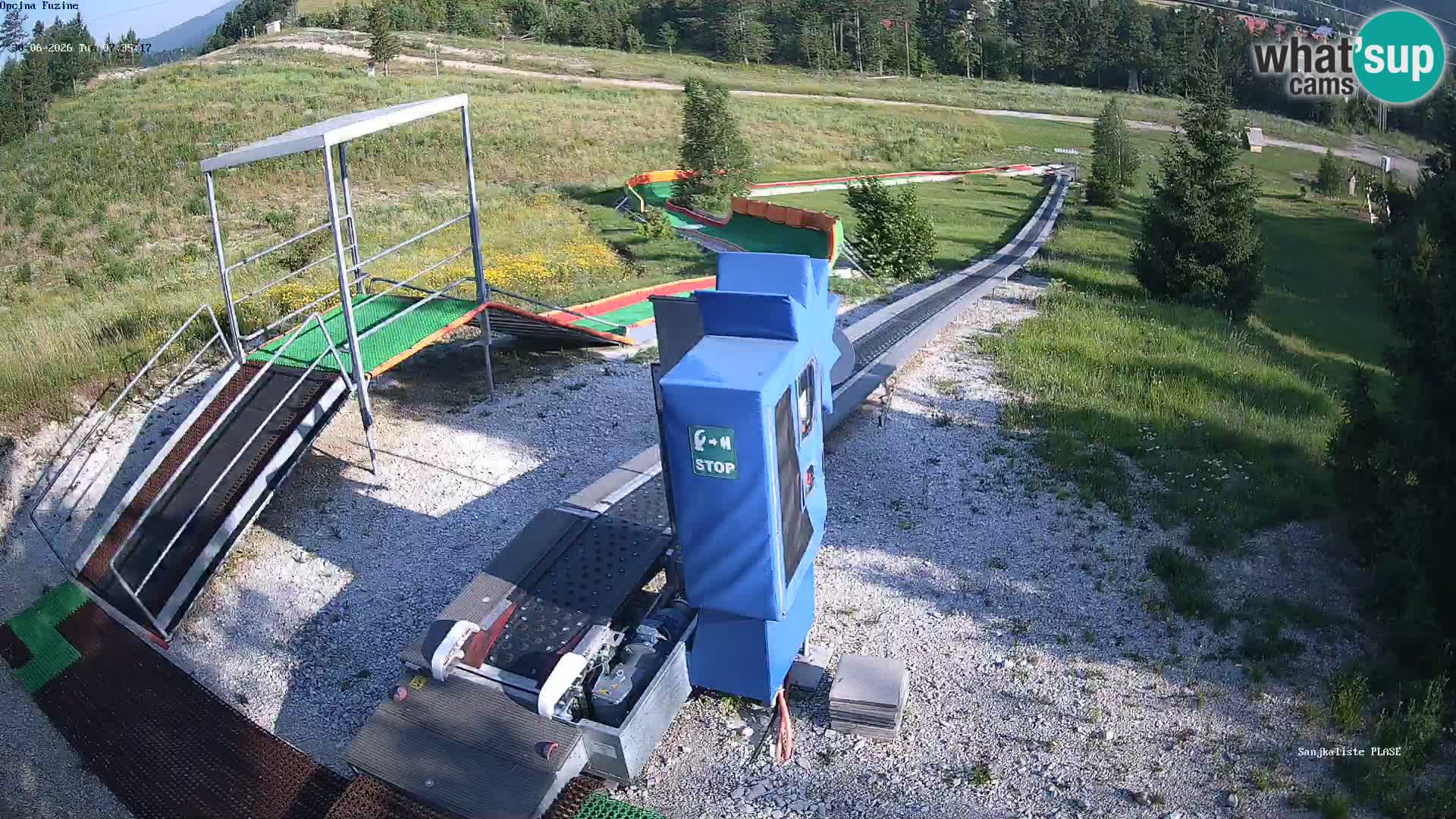 Live webcam Fužine toboggan run – Croatia