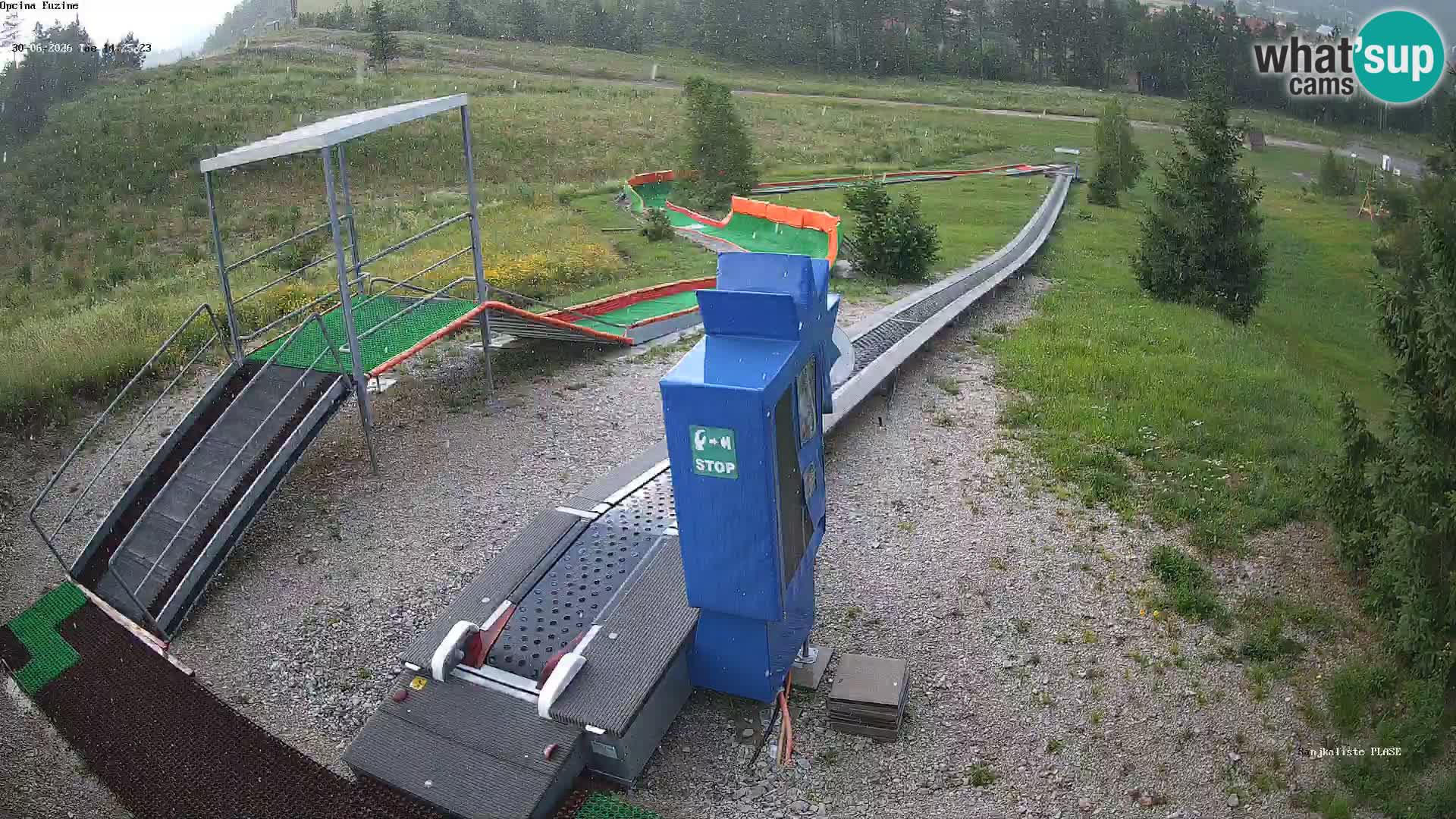 Live webcam Pista da slittino Fužine – Croazia