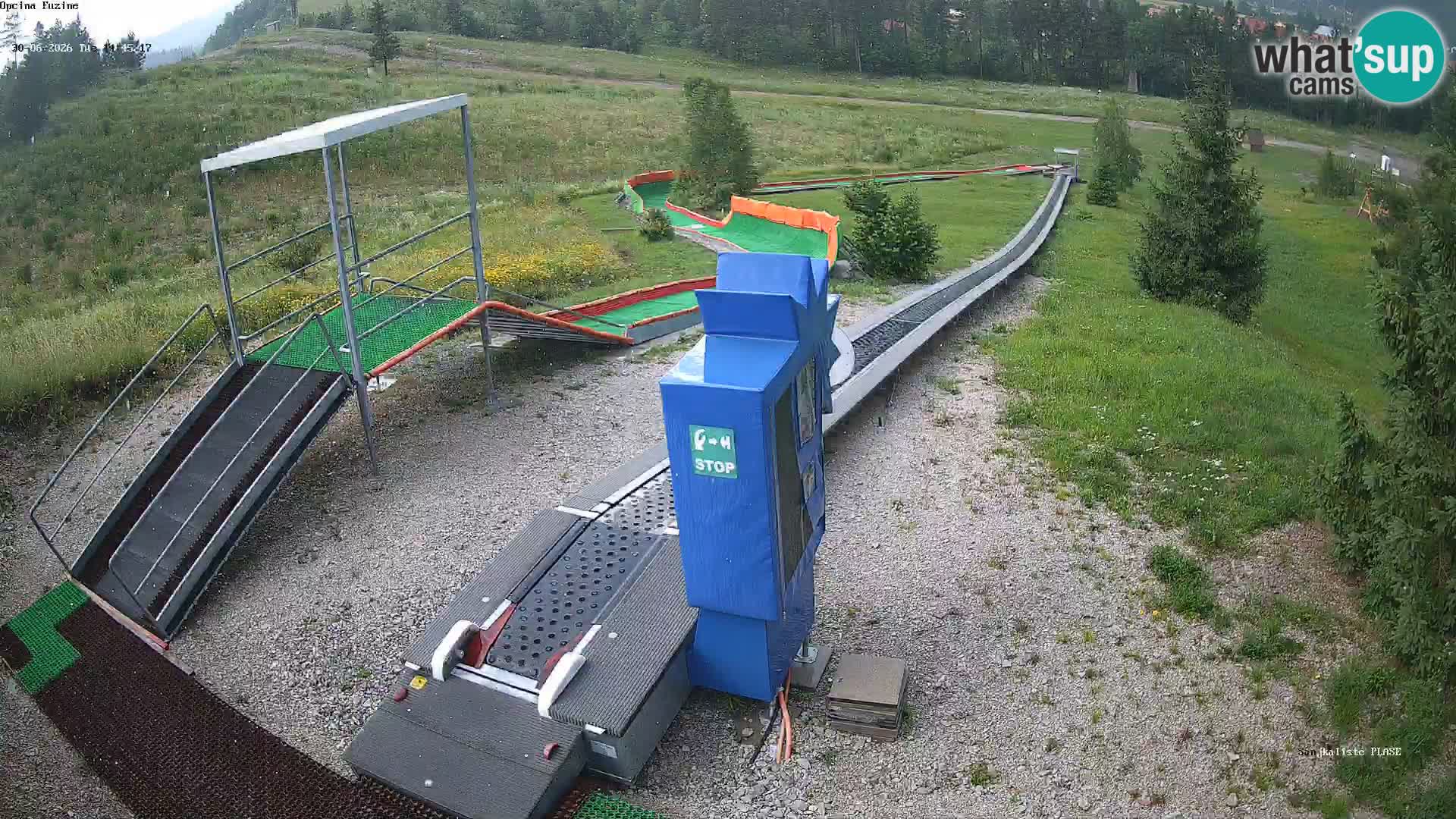 Webcam en direct Piste de luge de Fužine – Croatie