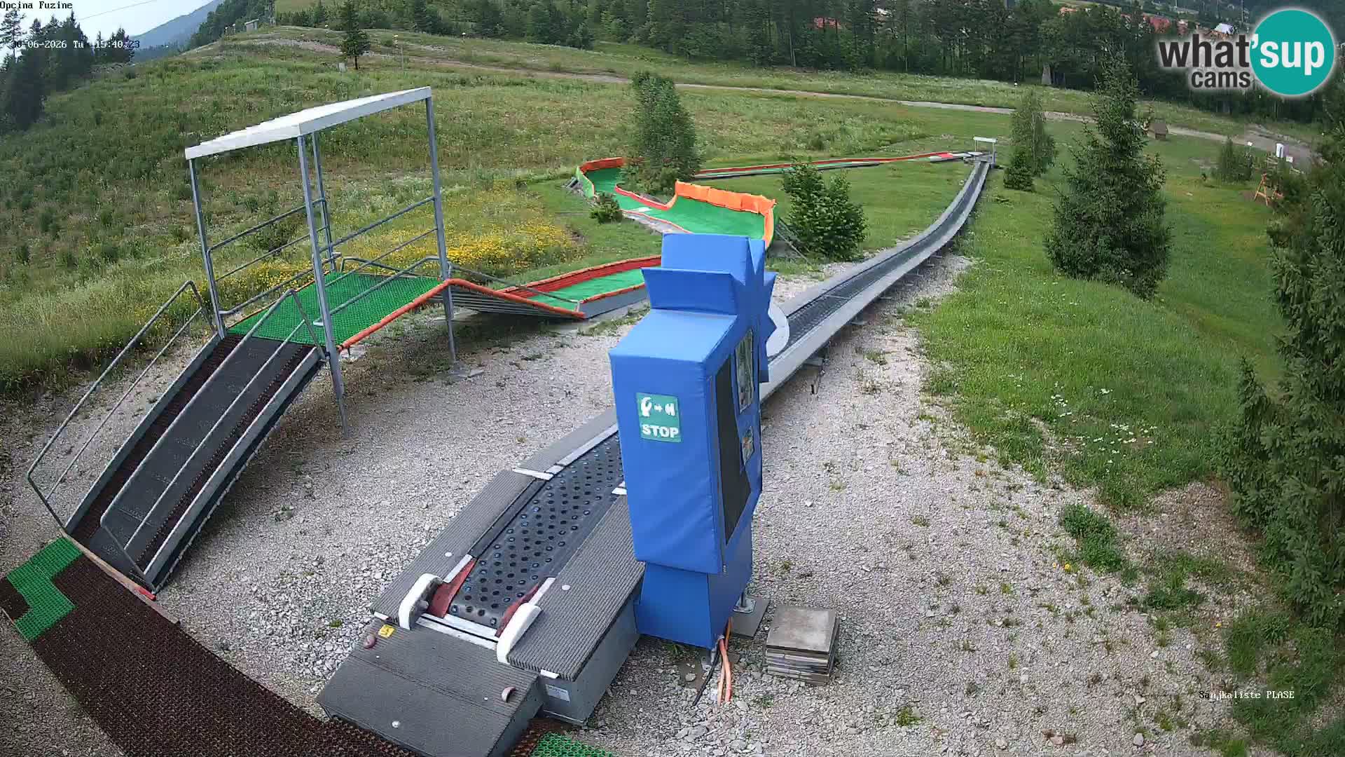Live webcam Fužine toboggan run – Croatia