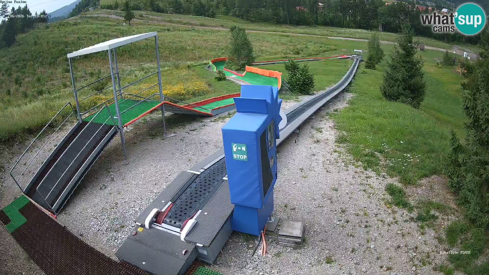 Webcam en direct Piste de luge de Fužine – Croatie
