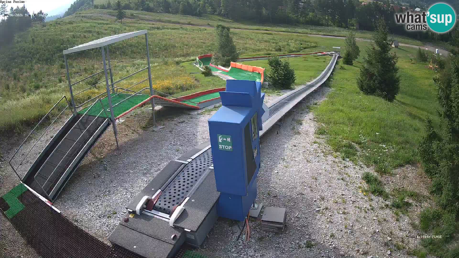 Webcam en direct Piste de luge de Fužine – Croatie