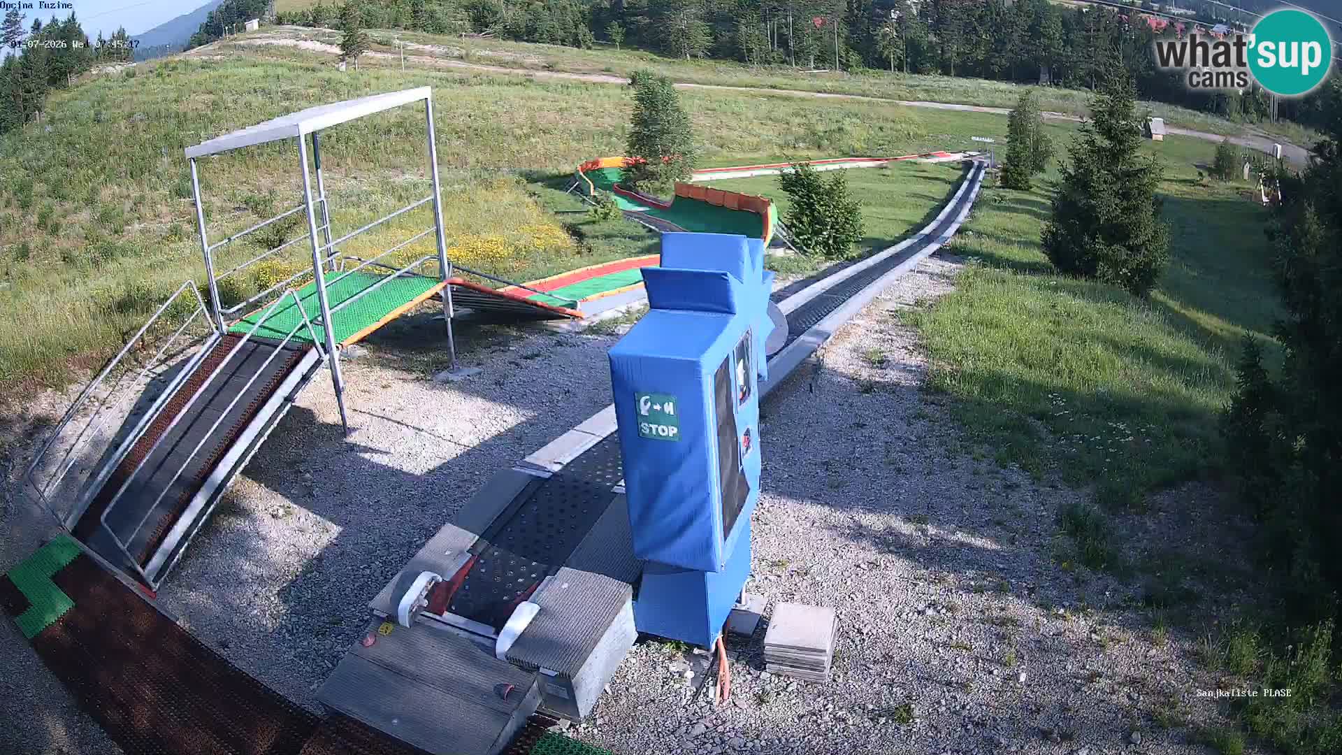 Live webcam Fužine toboggan run – Croatia