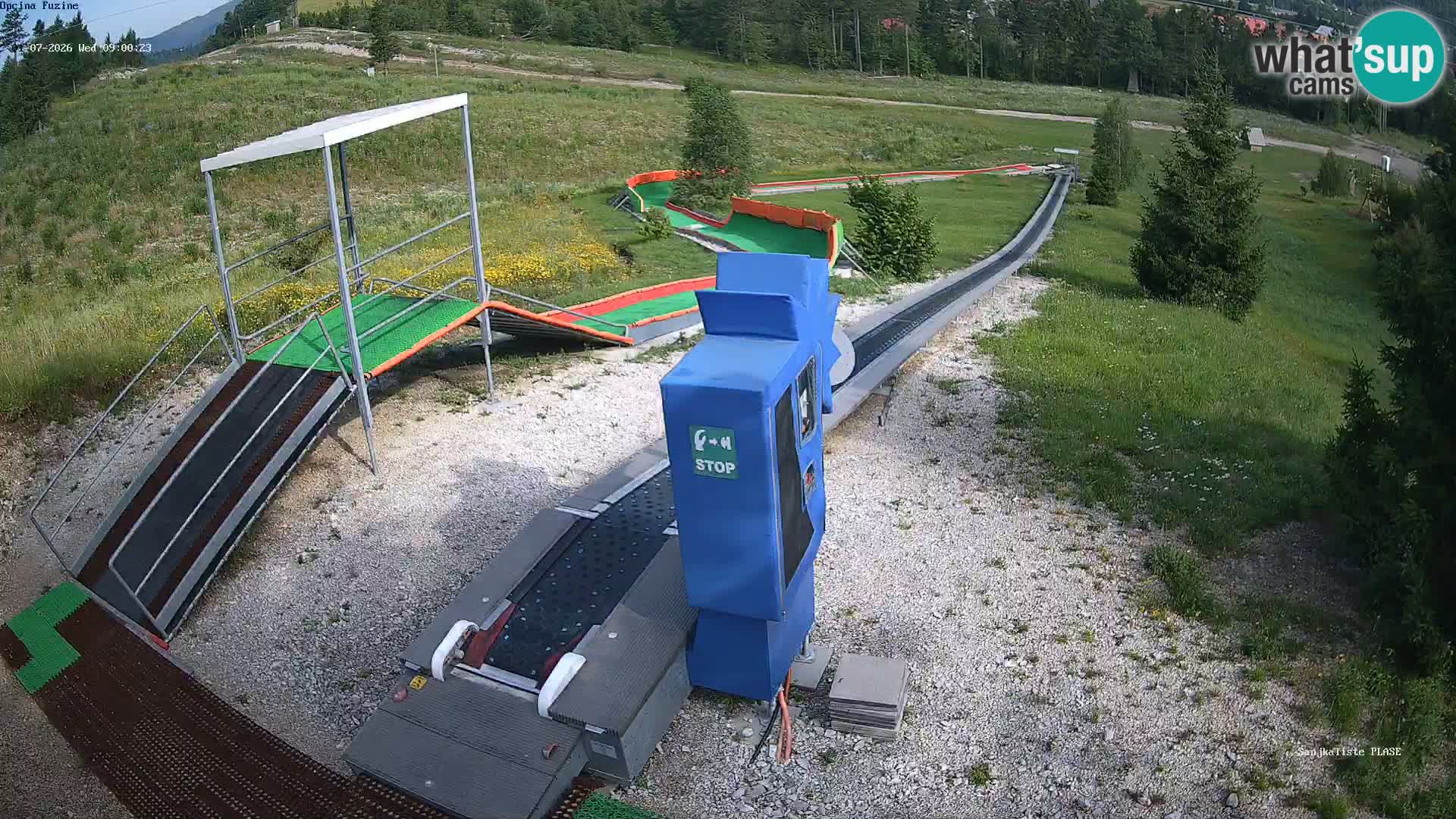 Live webcam Fužine toboggan run – Croatia