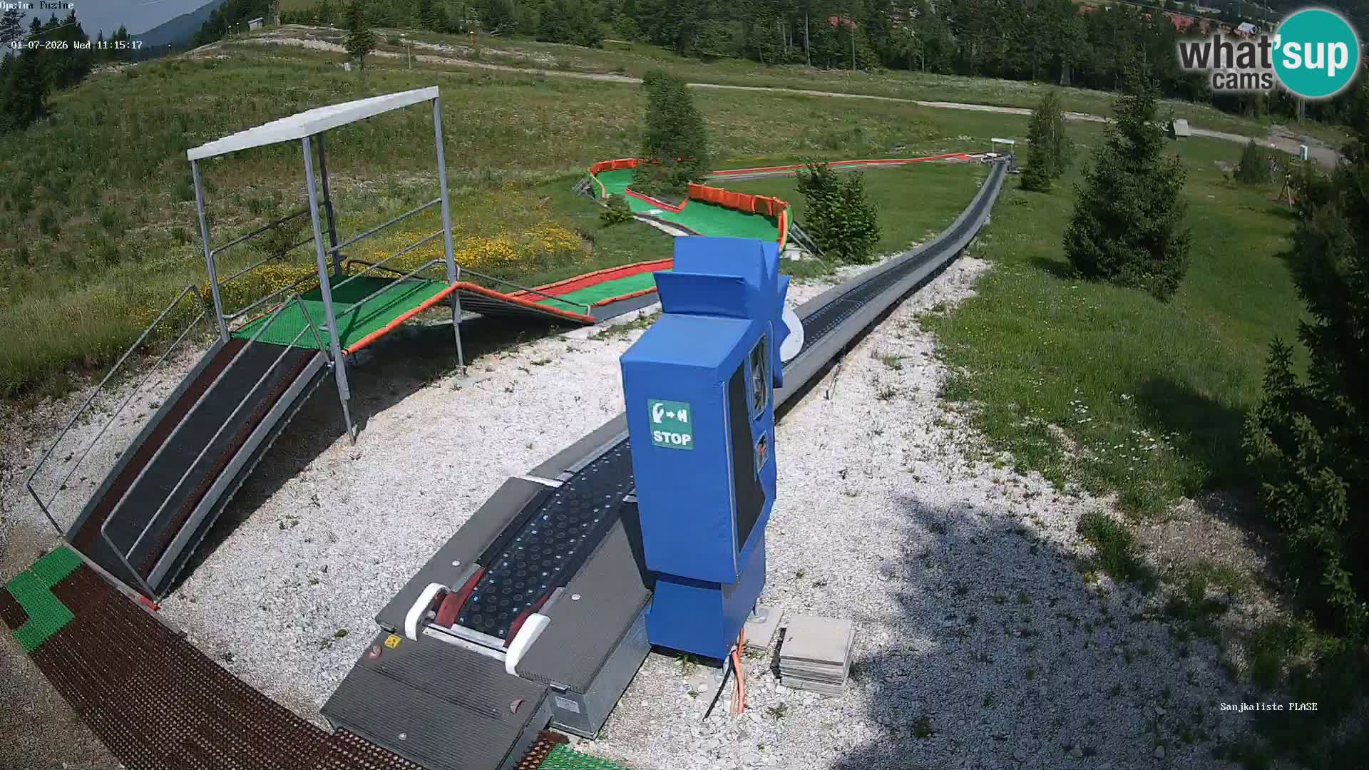 Spletna kamera v živo Sankališče Fužine – Hrvaška