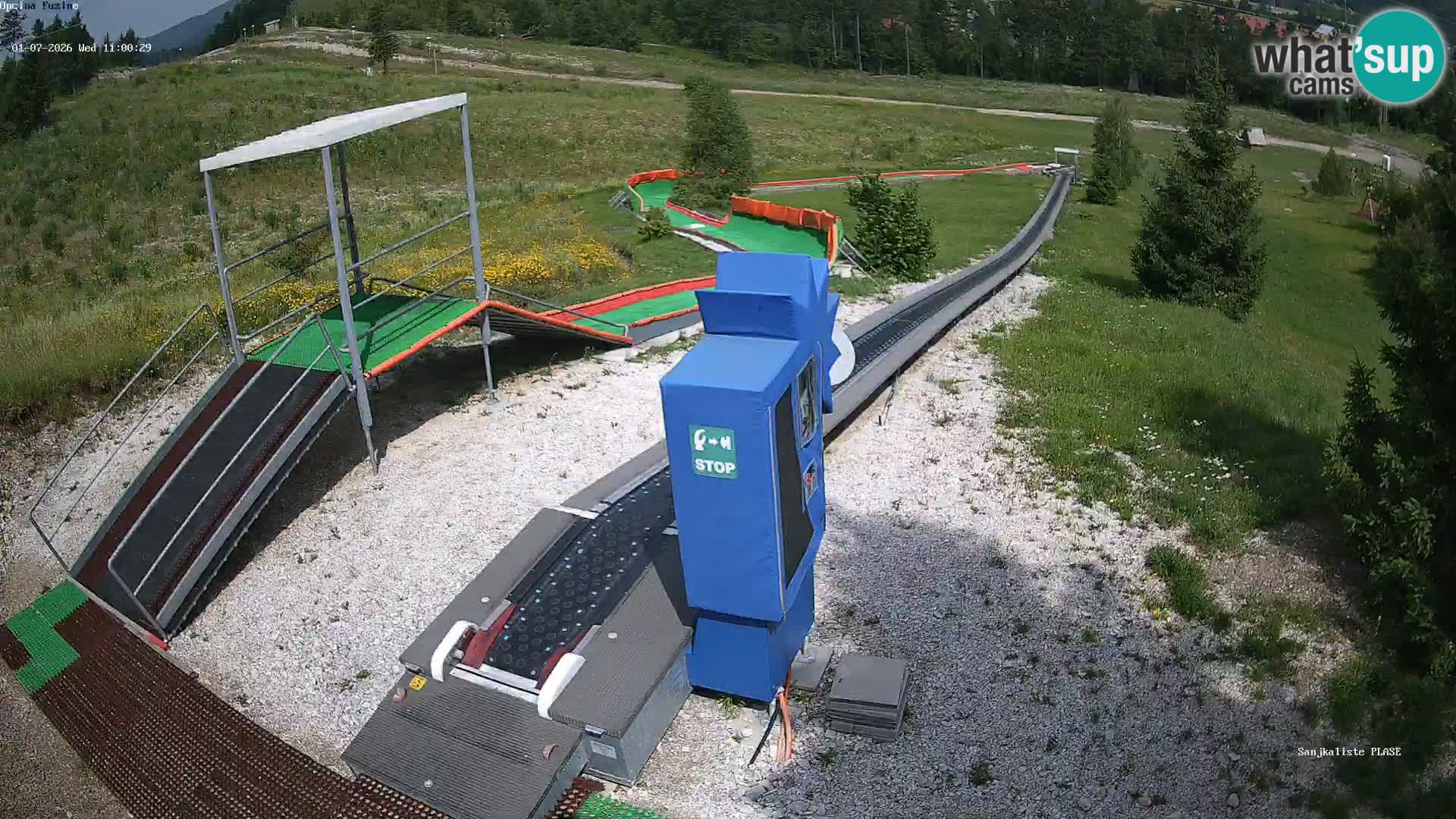 Spletna kamera v živo Sankališče Fužine – Hrvaška