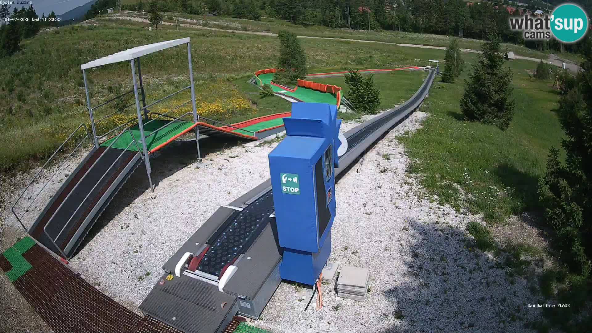 Webcam en direct Piste de luge de Fužine – Croatie