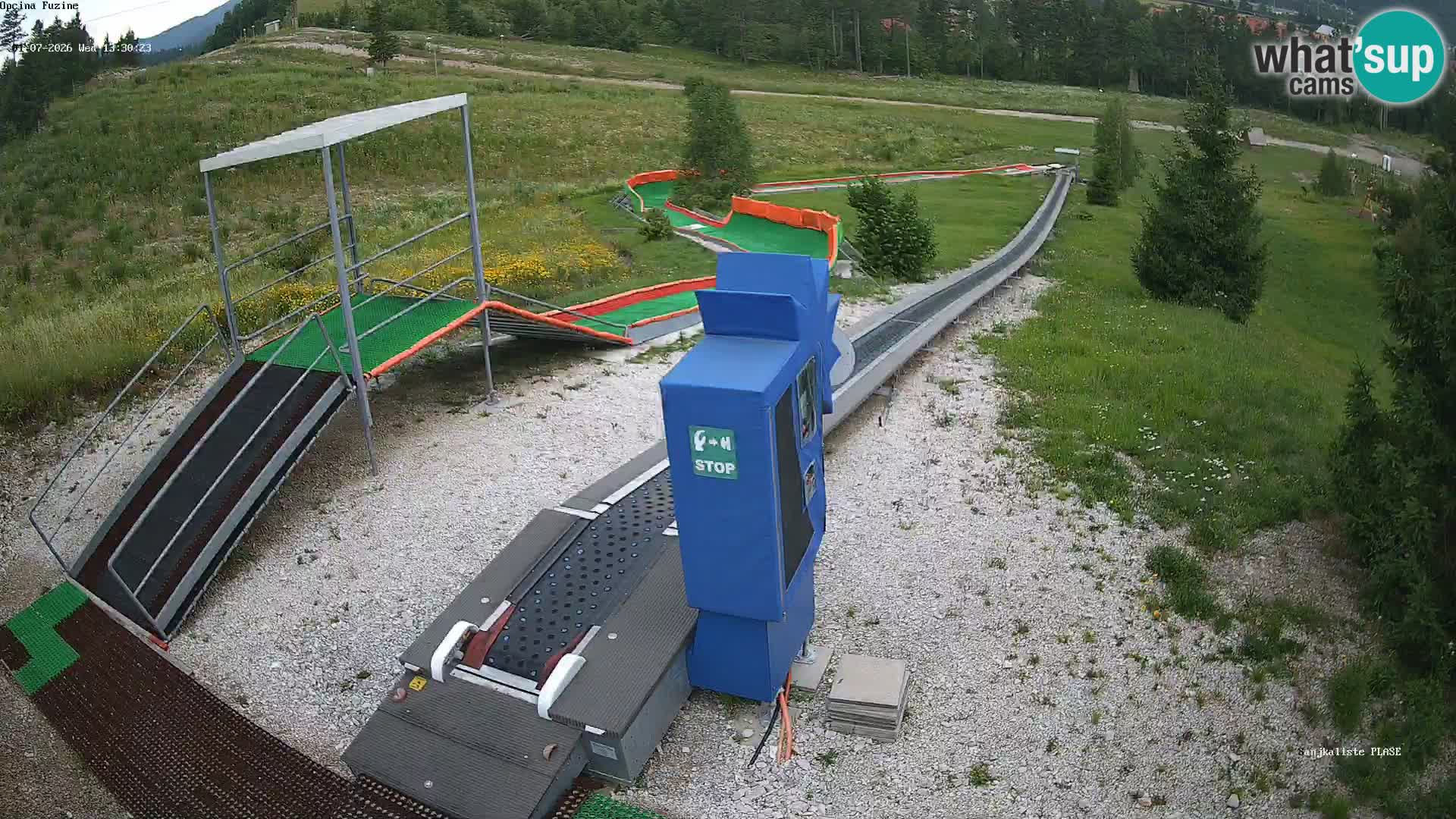 Live webcam Pista da slittino Fužine – Croazia