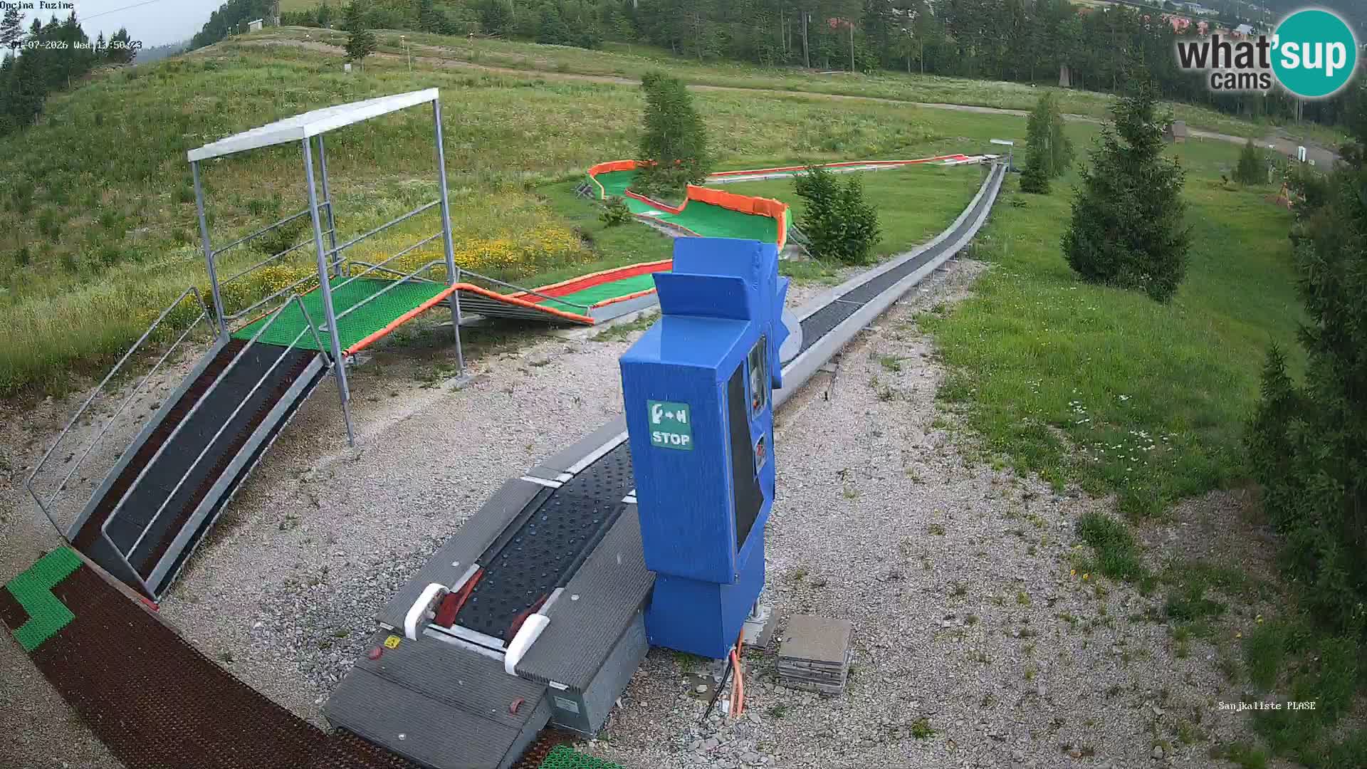 Live webcam Pista da slittino Fužine – Croazia