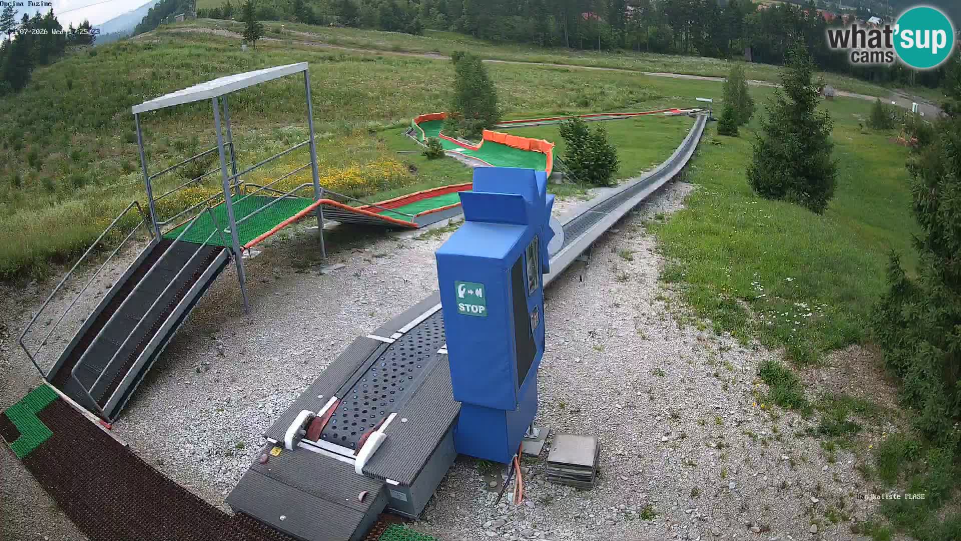Live webcam Pista da slittino Fužine – Croazia