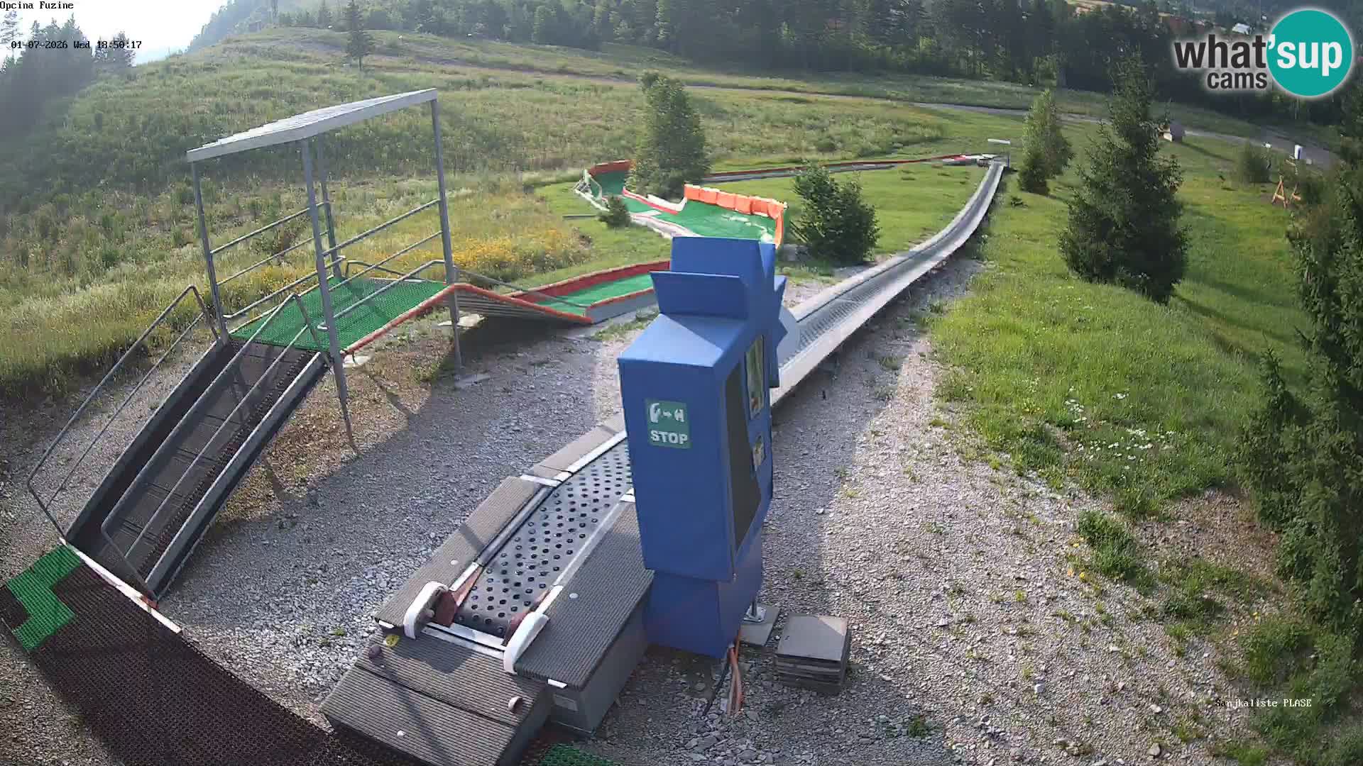 Live webcam Pista da slittino Fužine – Croazia