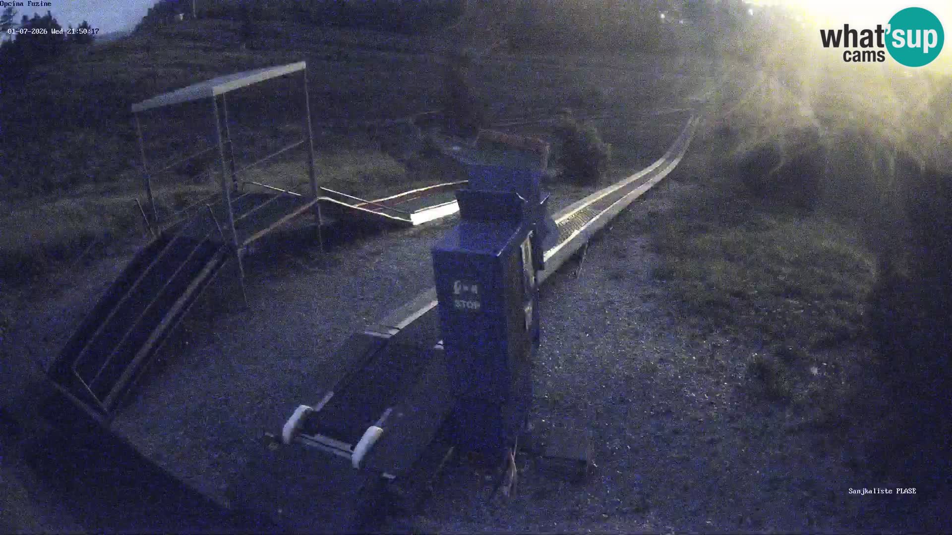 Live webcam Fužine toboggan run – Croatia