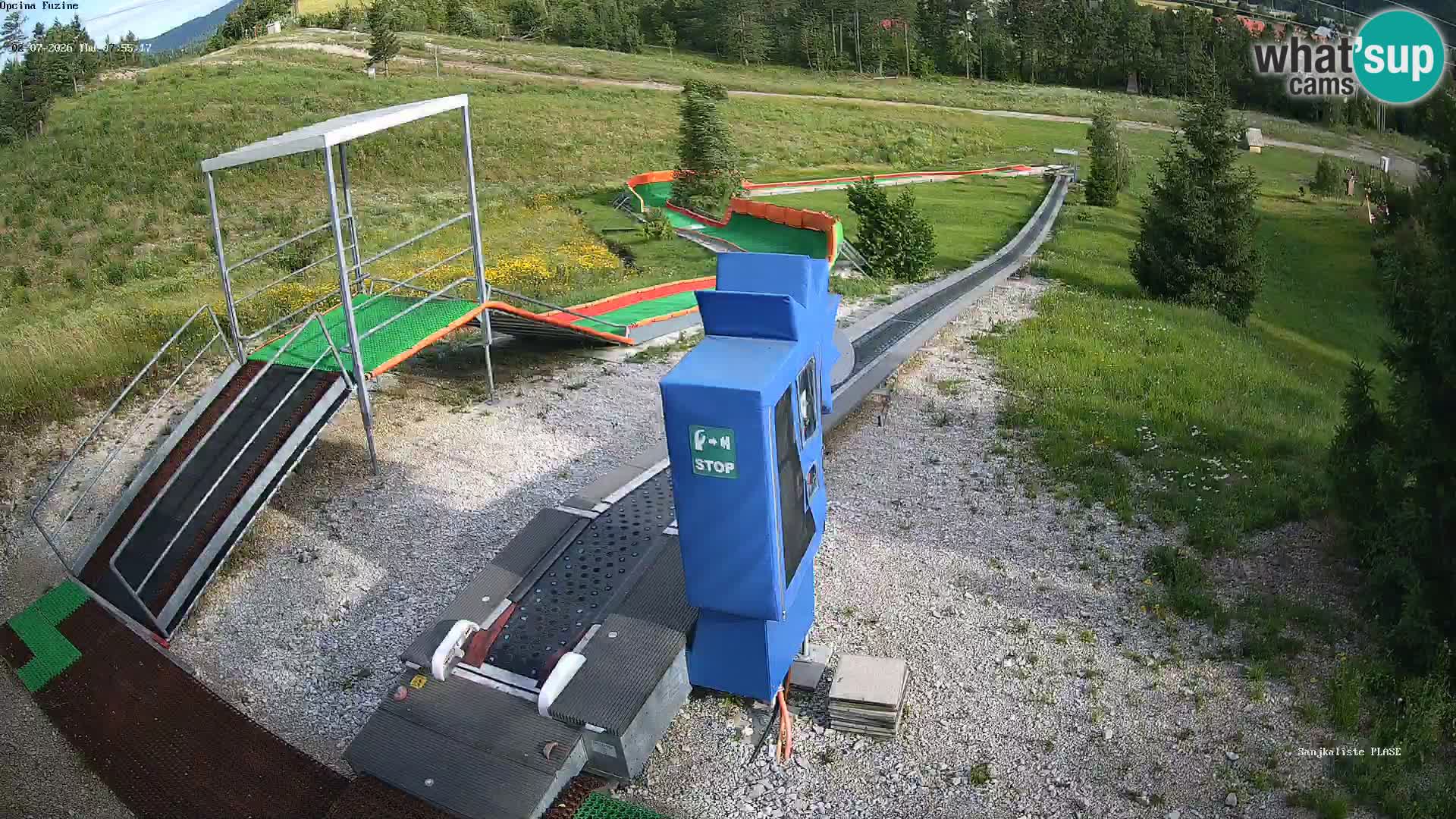 Live webcam Pista da slittino Fužine – Croazia