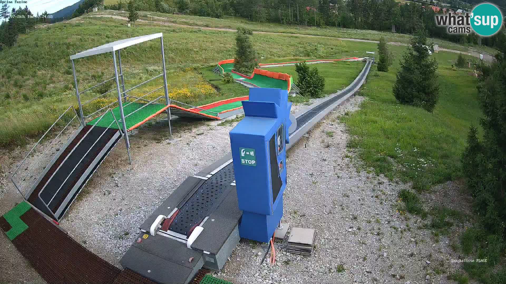 Webcam en direct Piste de luge de Fužine – Croatie