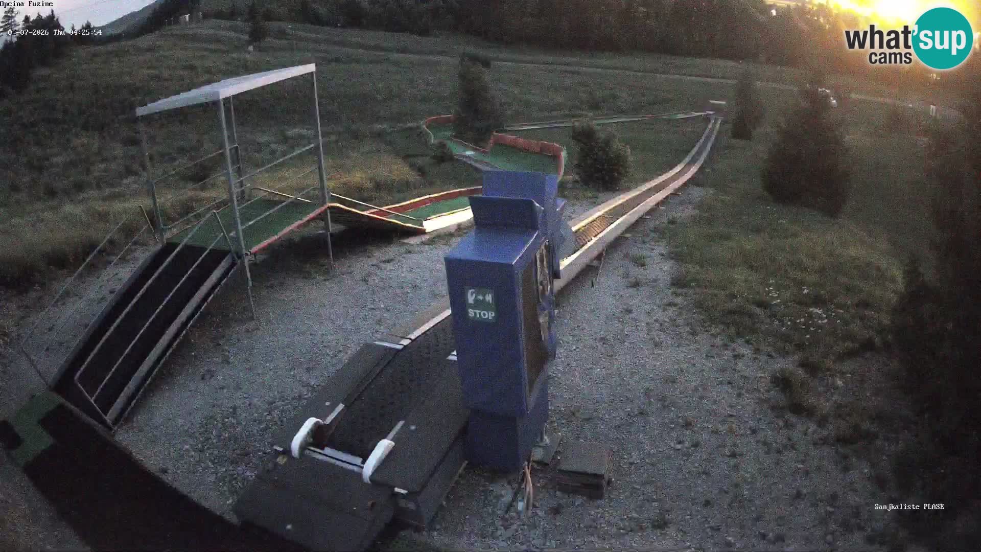 Live webcam Fužine toboggan run – Croatia