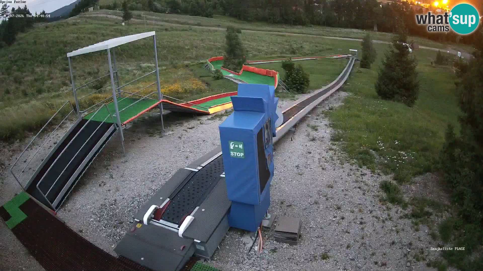 Live webcam Pista da slittino Fužine – Croazia