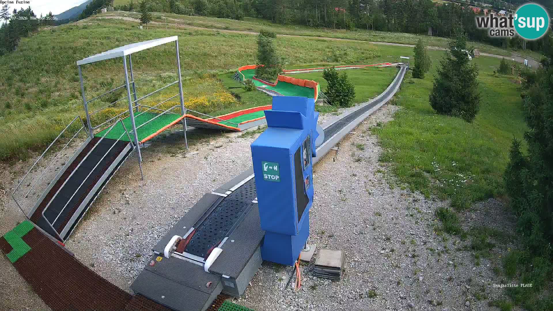 Spletna kamera v živo Sankališče Fužine – Hrvaška