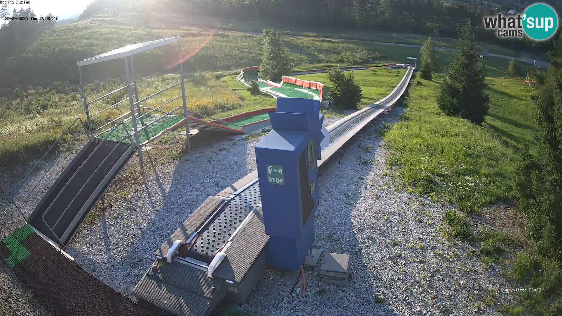Webcam en direct Piste de luge de Fužine – Croatie