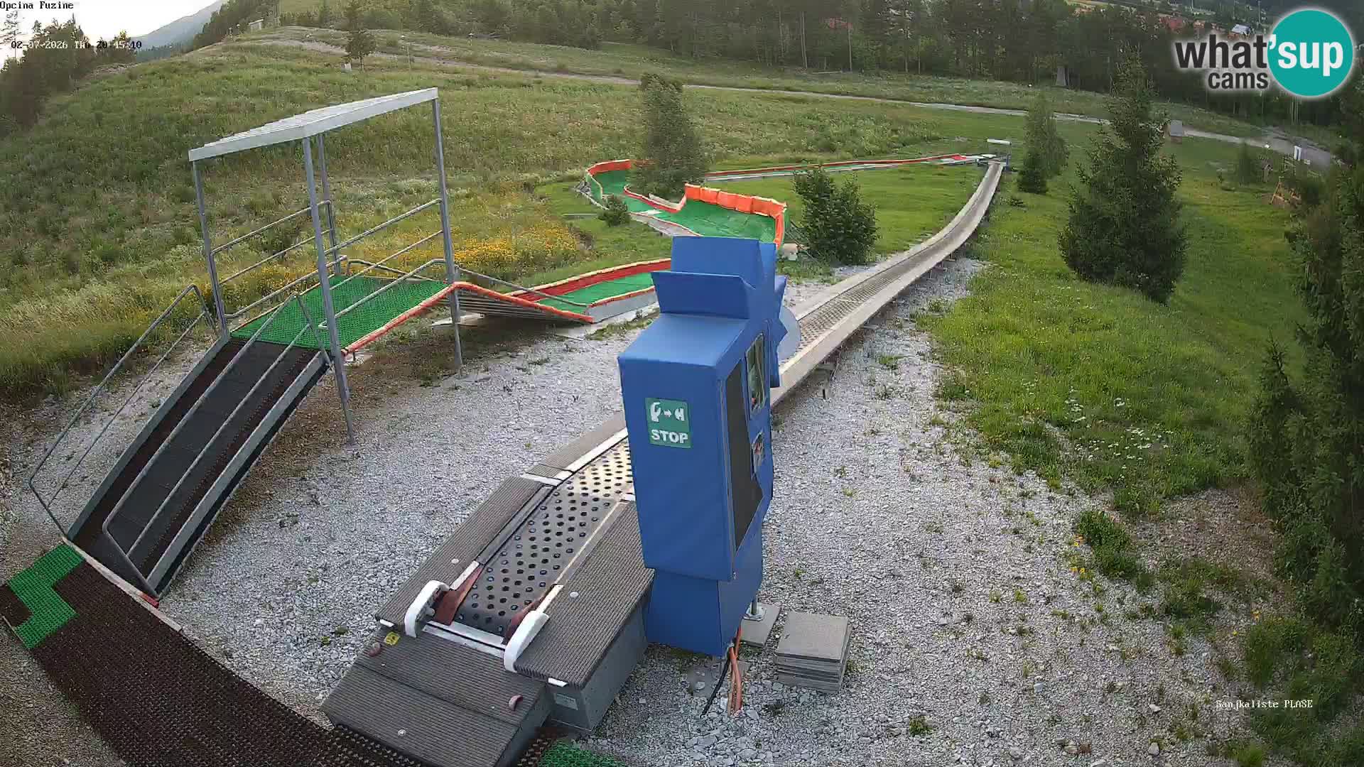 Live webcam Pista da slittino Fužine – Croazia