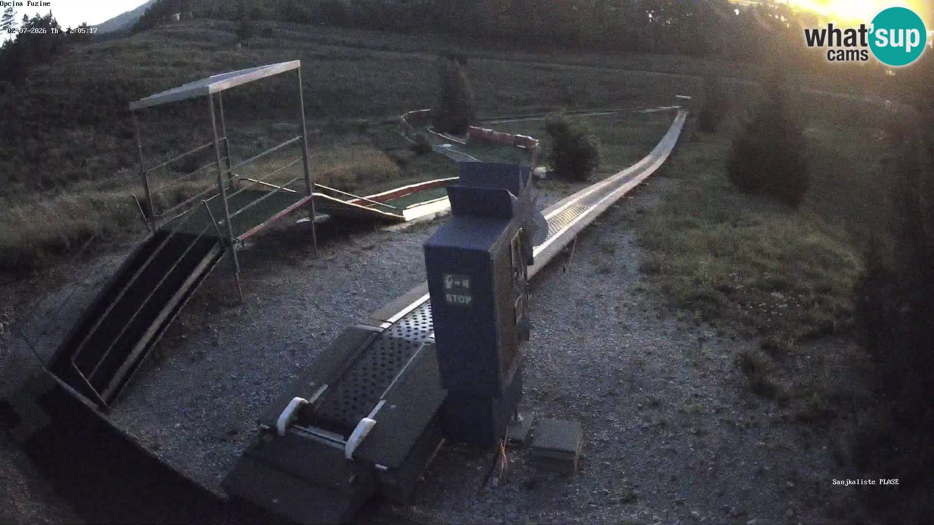 Live webcam Pista da slittino Fužine – Croazia