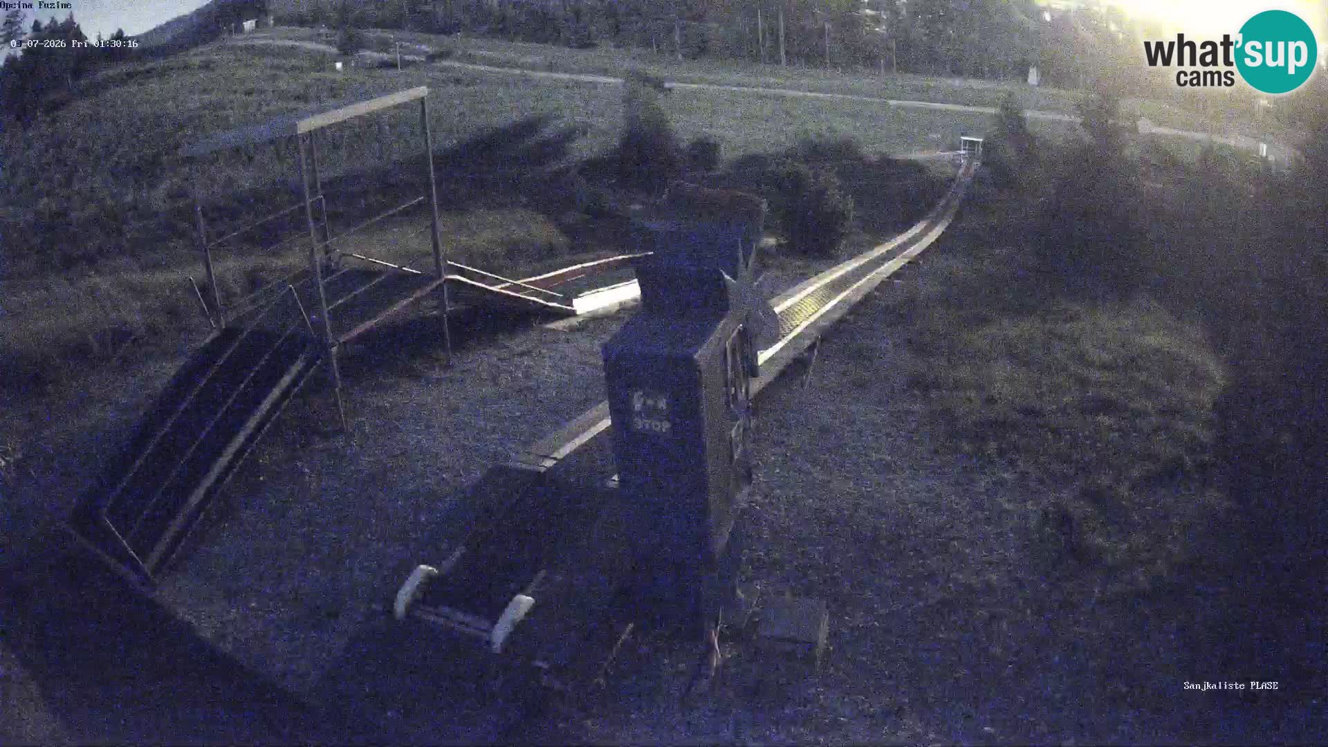 Live webcam Fužine toboggan run – Croatia