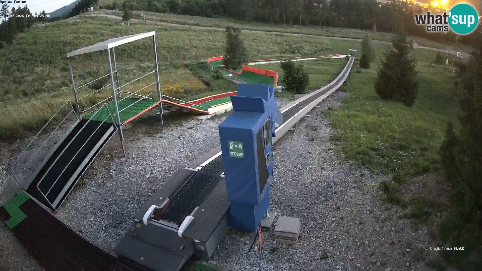 Live webcam Fužine toboggan run – Croatia