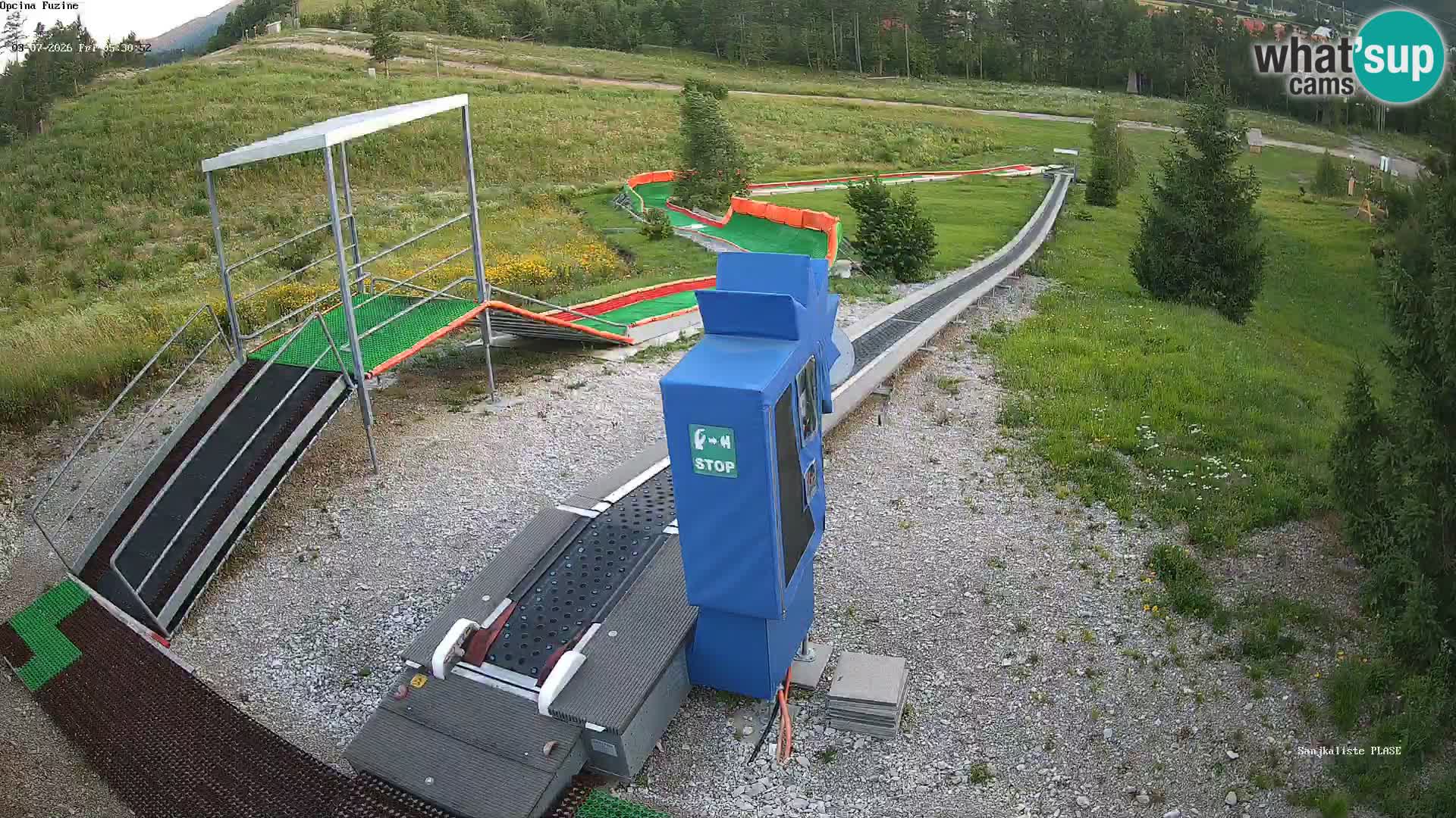 Live webcam Fužine toboggan run – Croatia
