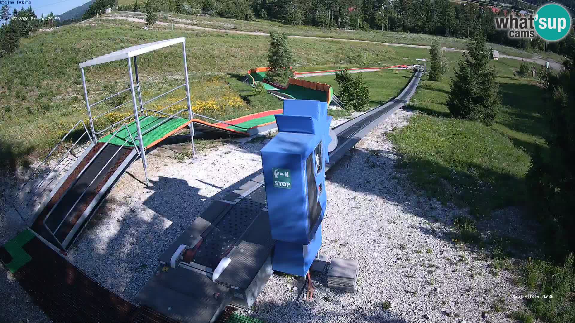 Live webcam Fužine toboggan run – Croatia