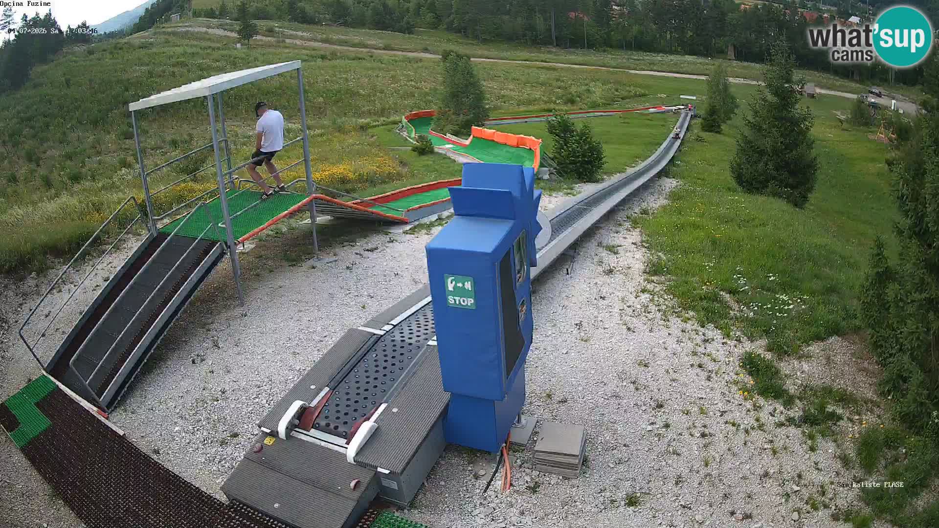Live webcam Fužine toboggan run – Croatia