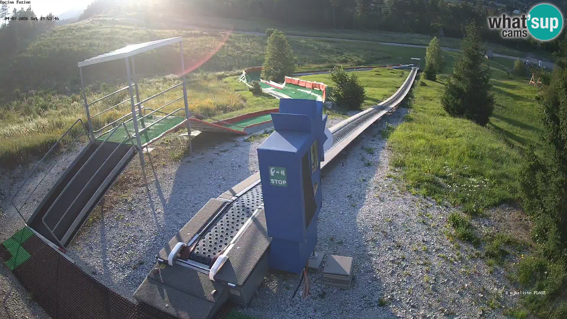 Live webcam Fužine toboggan run – Croatia