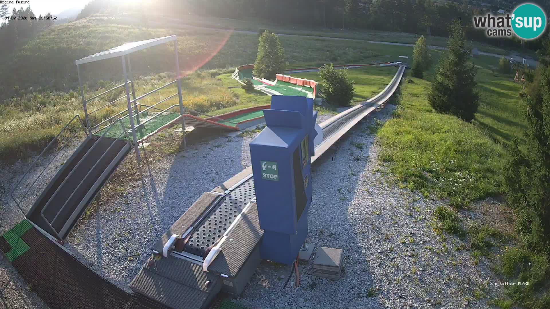 Live webcam Fužine toboggan run – Croatia
