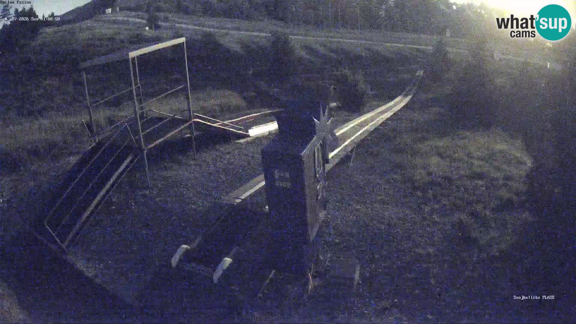 Live webcam Fužine toboggan run – Croatia