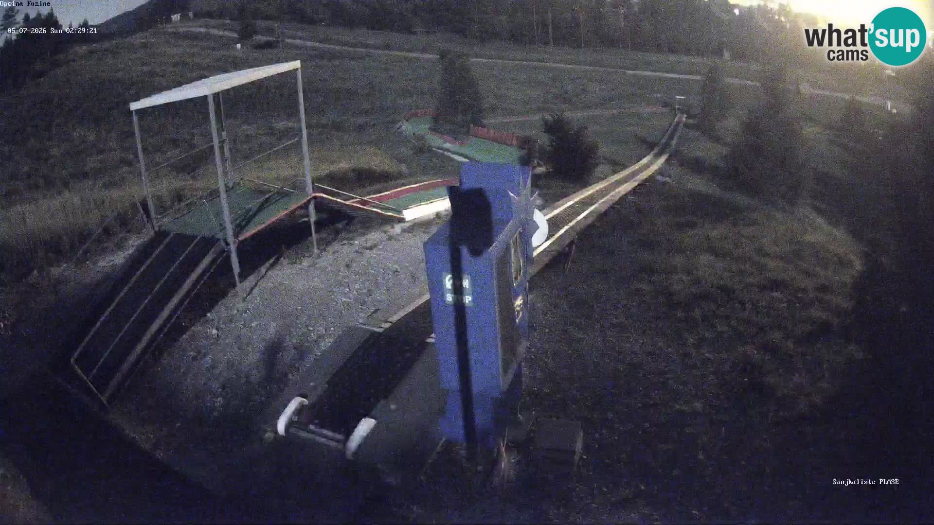Live webcam Fužine toboggan run – Croatia