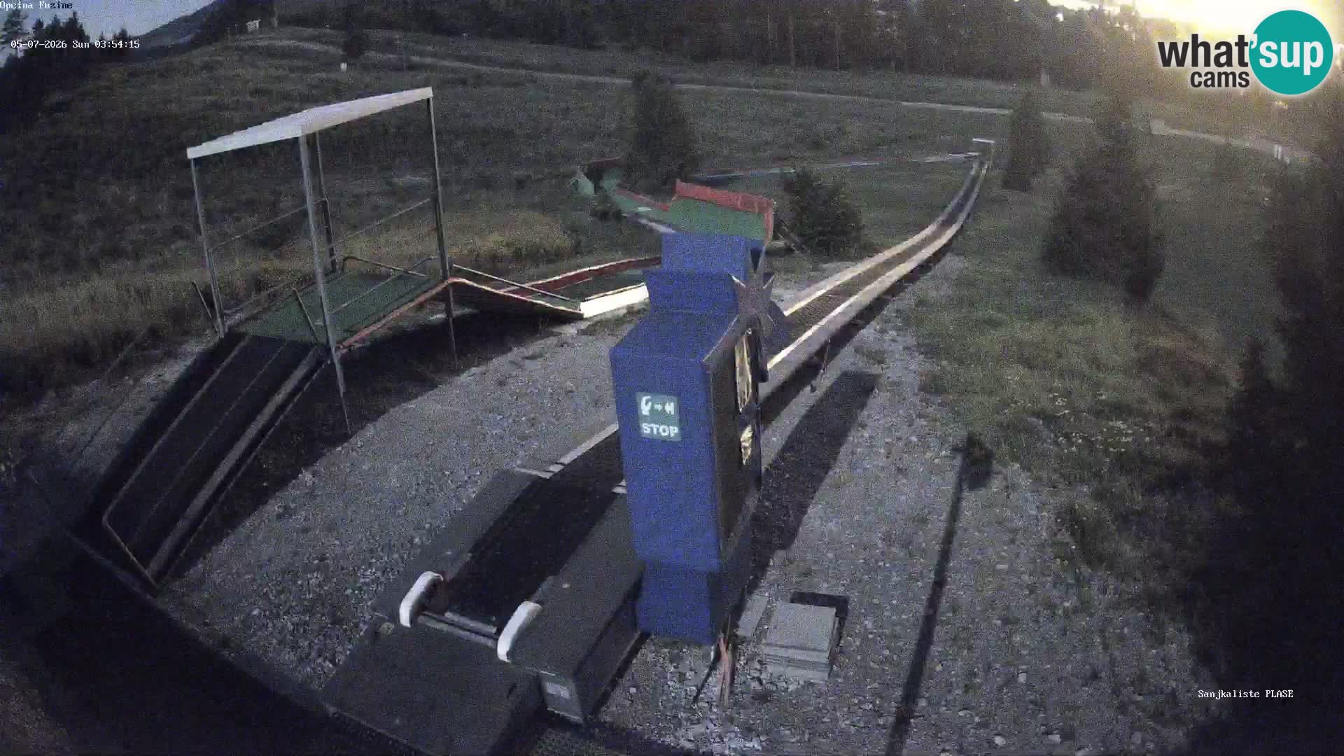 Live webcam Fužine toboggan run – Croatia