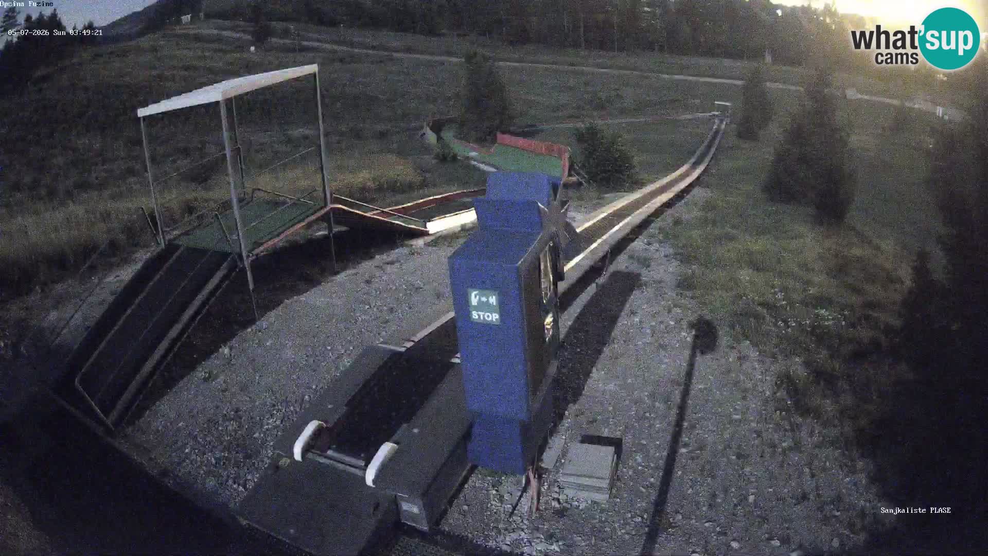 Live webcam Fužine toboggan run – Croatia
