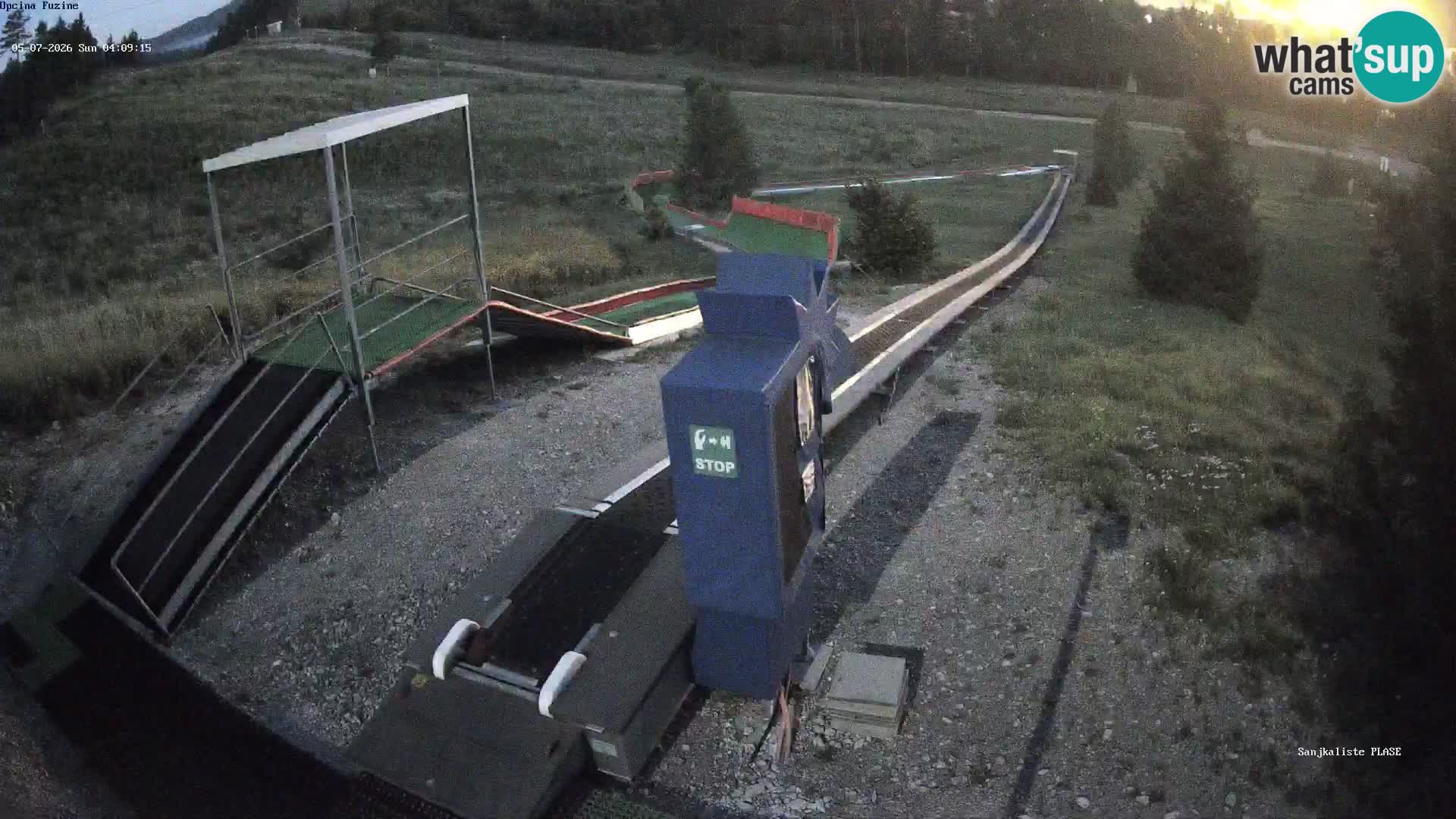 Live webcam Fužine toboggan run – Croatia
