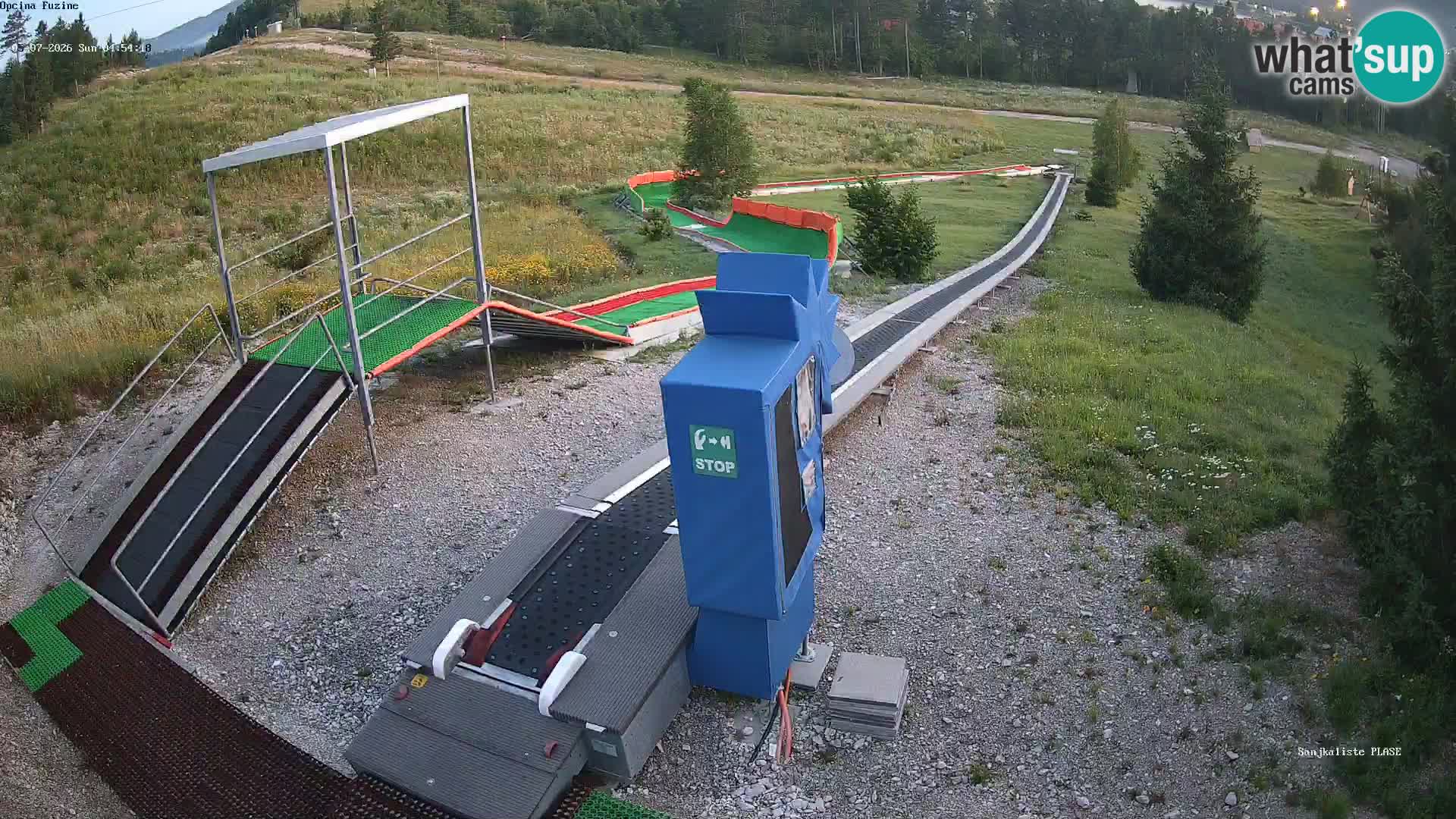 Live webcam Fužine toboggan run – Croatia