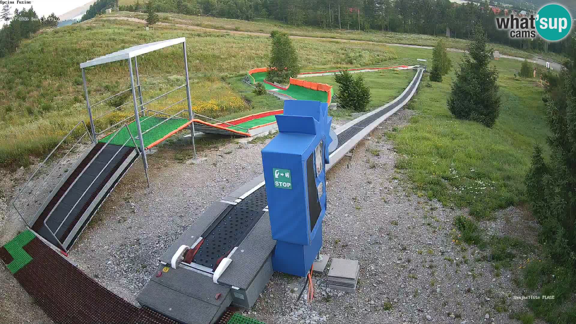 Webcam en vivo Pista de trineo Fužine – Croacia