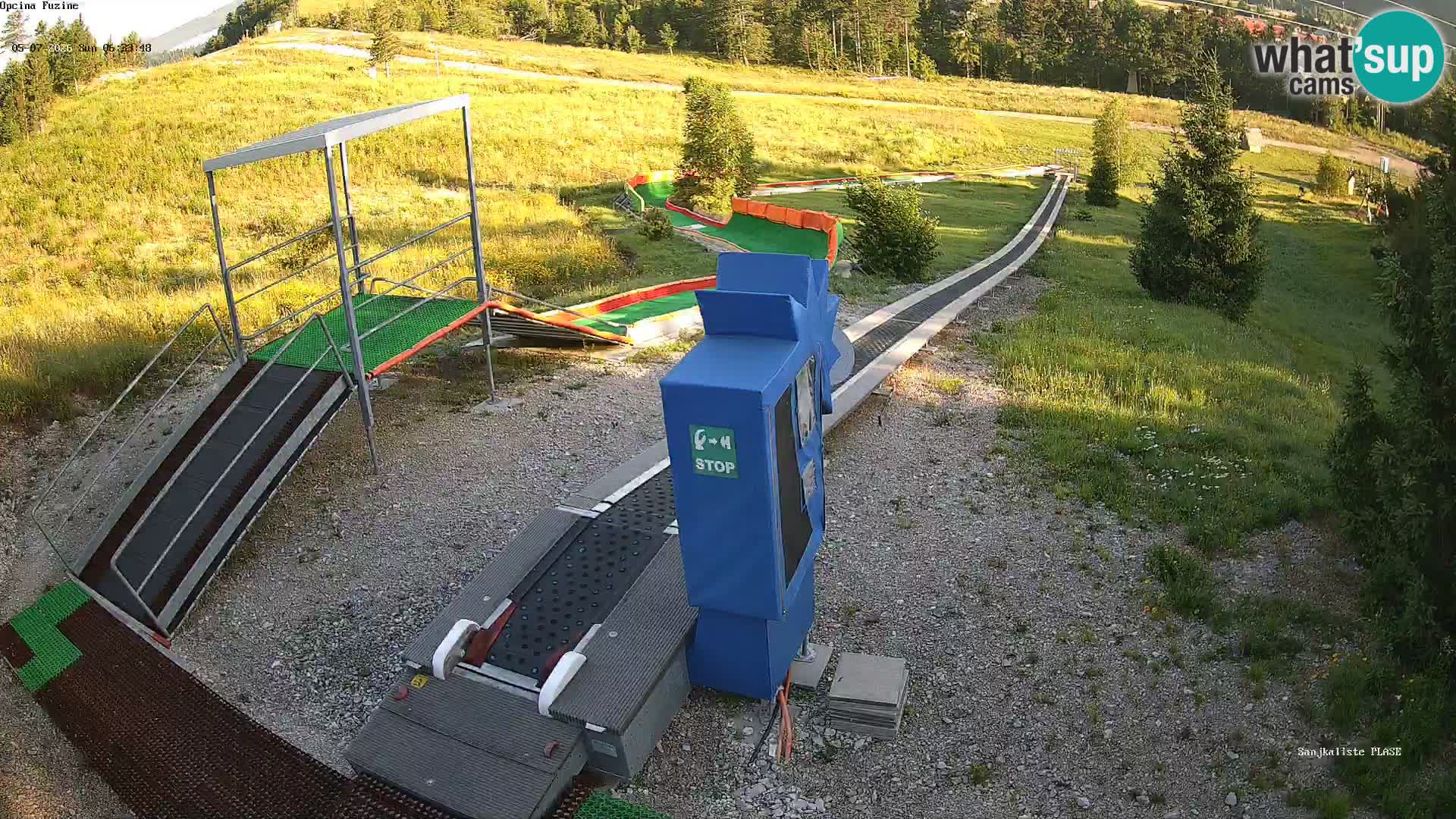 Live webcam Fužine toboggan run – Croatia