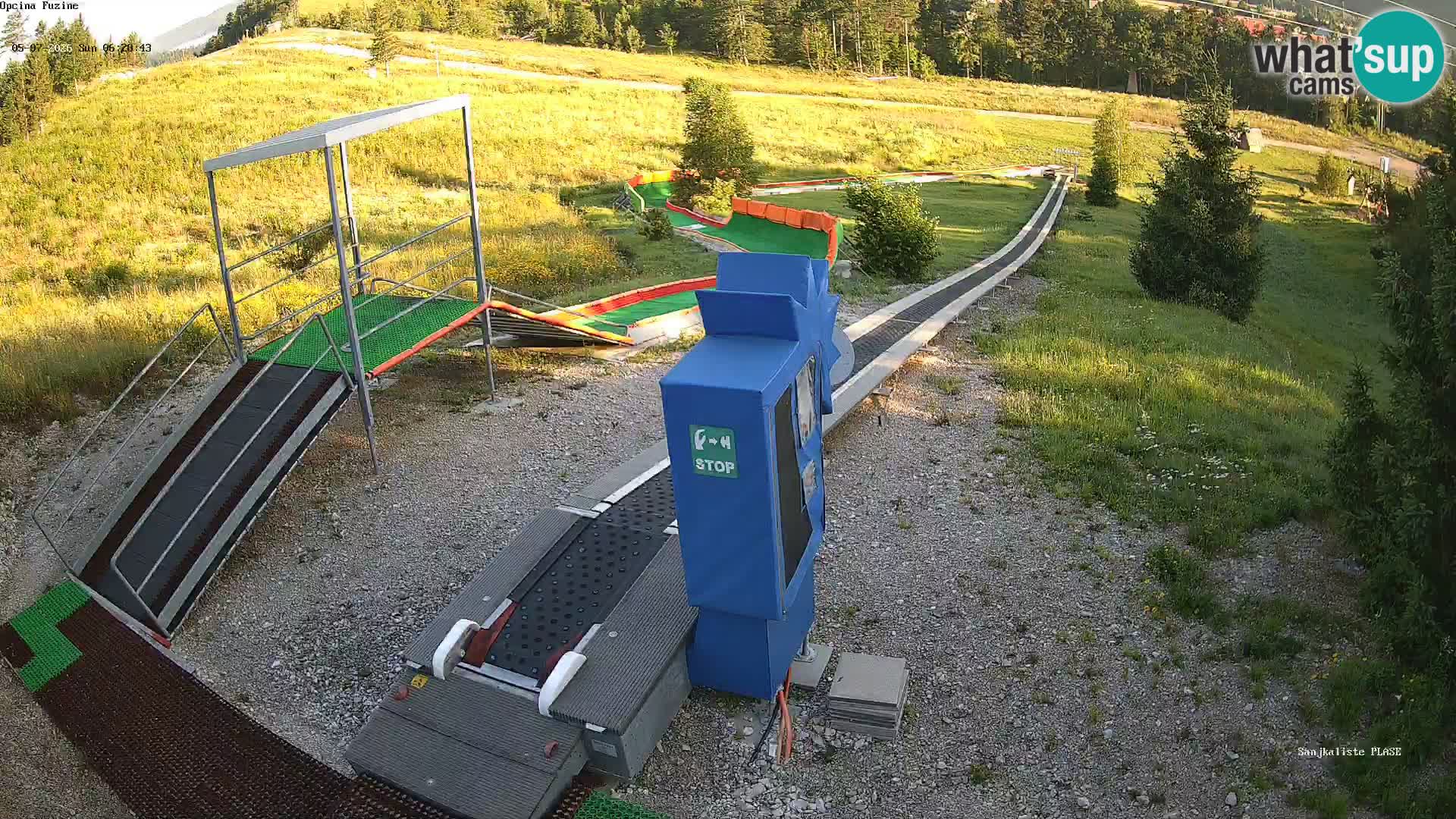 Live webcam Fužine toboggan run – Croatia
