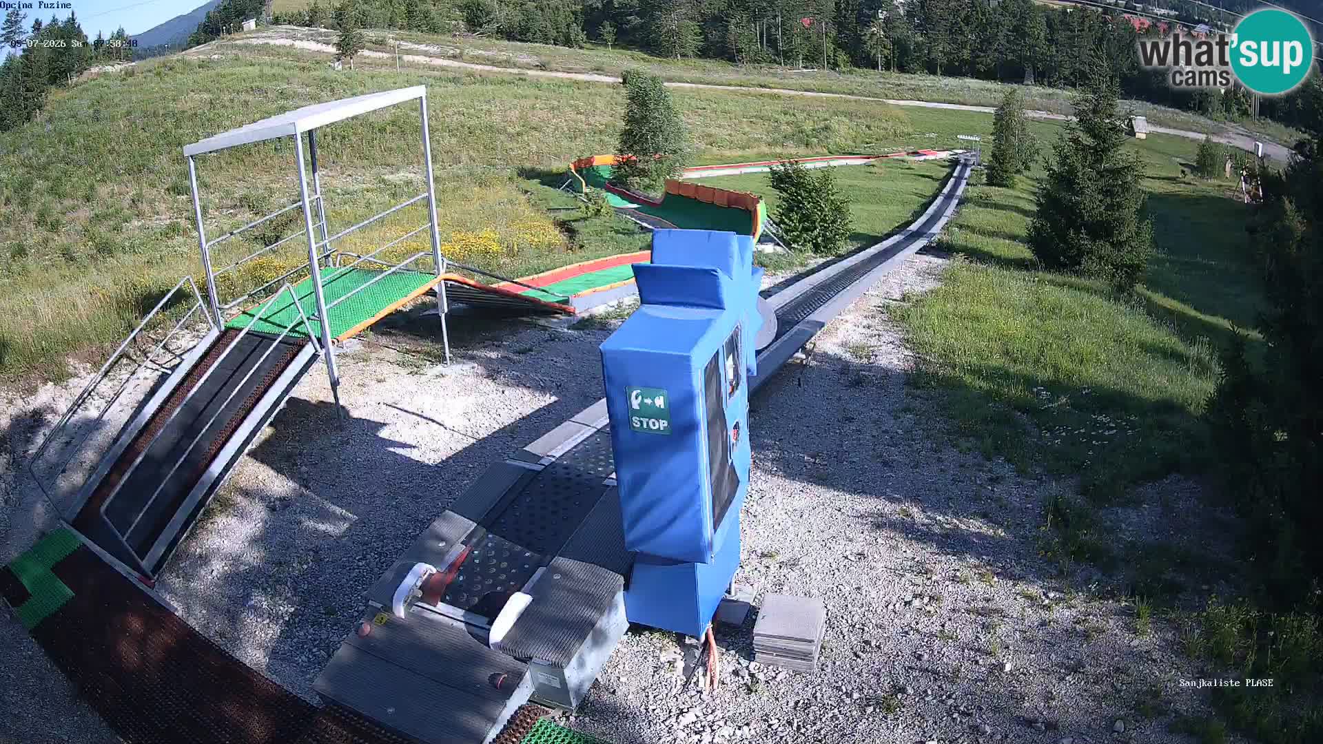 Live webcam Fužine toboggan run – Croatia