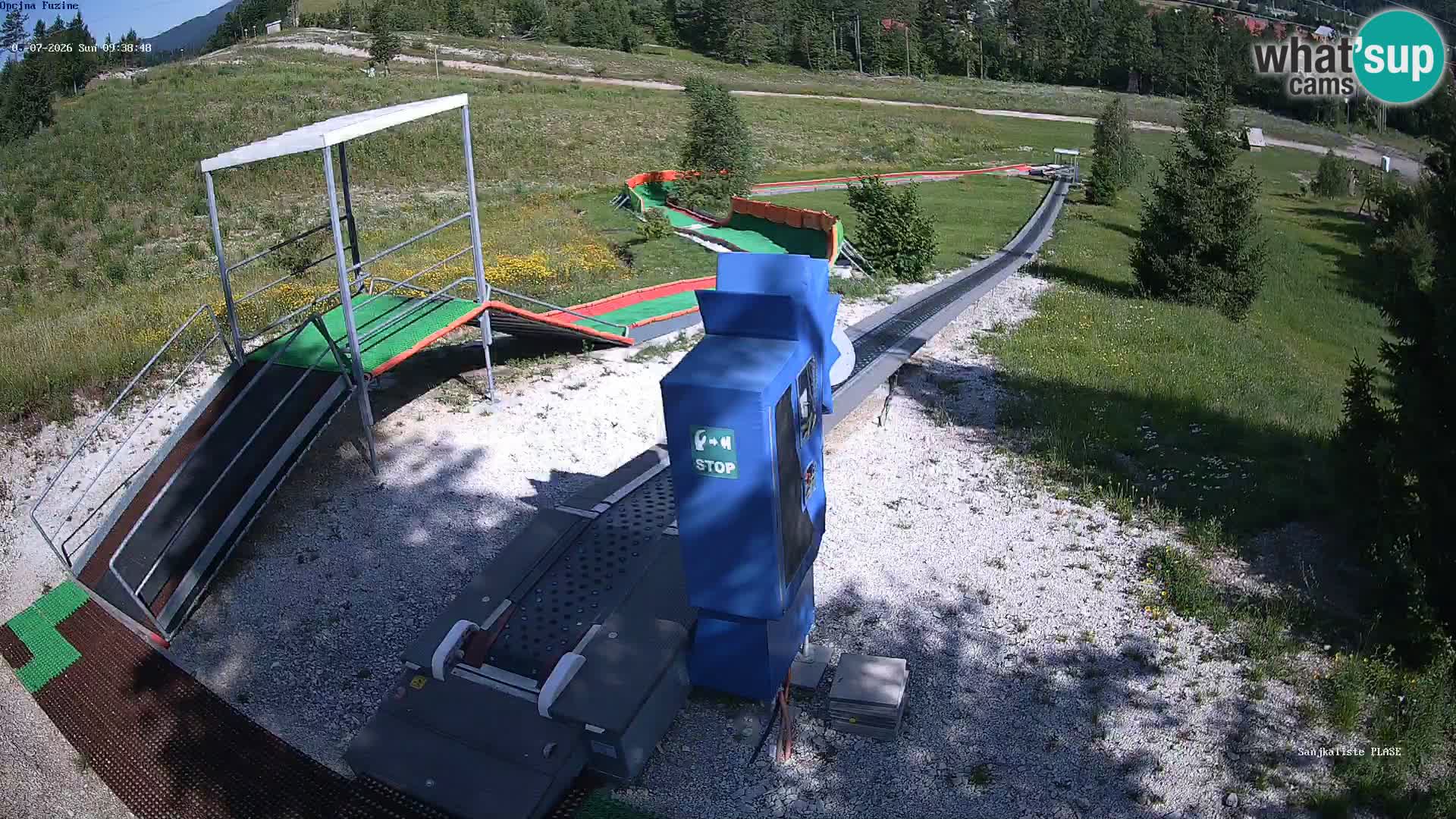 Live webcam Pista da slittino Fužine – Croazia