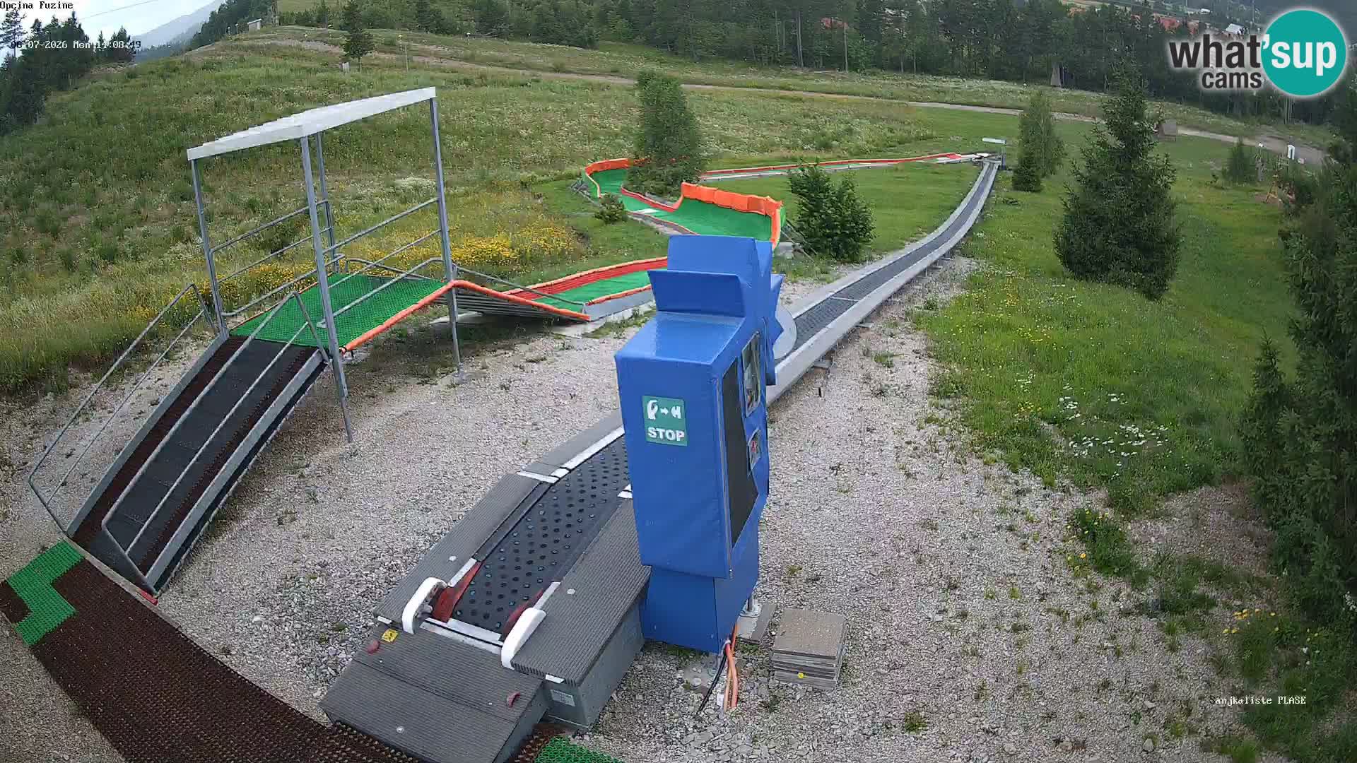 Live webcam Fužine toboggan run – Croatia